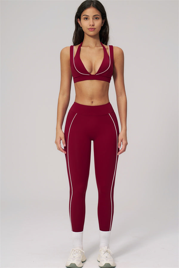 The Clarity Contour Line Sports Bra Leggings 2-Piece Set