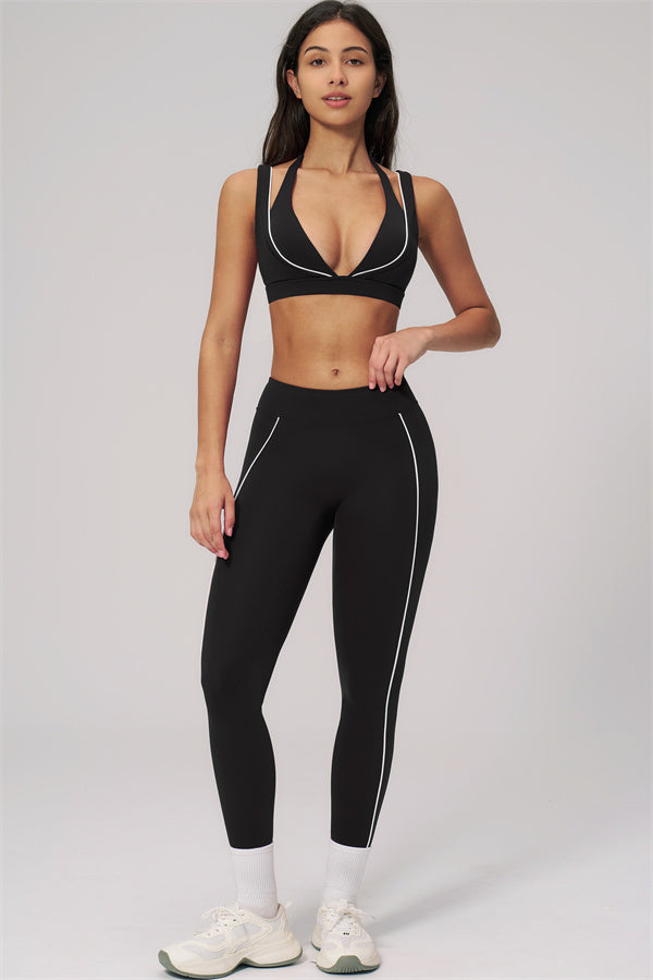 The Clarity Contour Line Sports Bra Leggings 2-Piece Set
