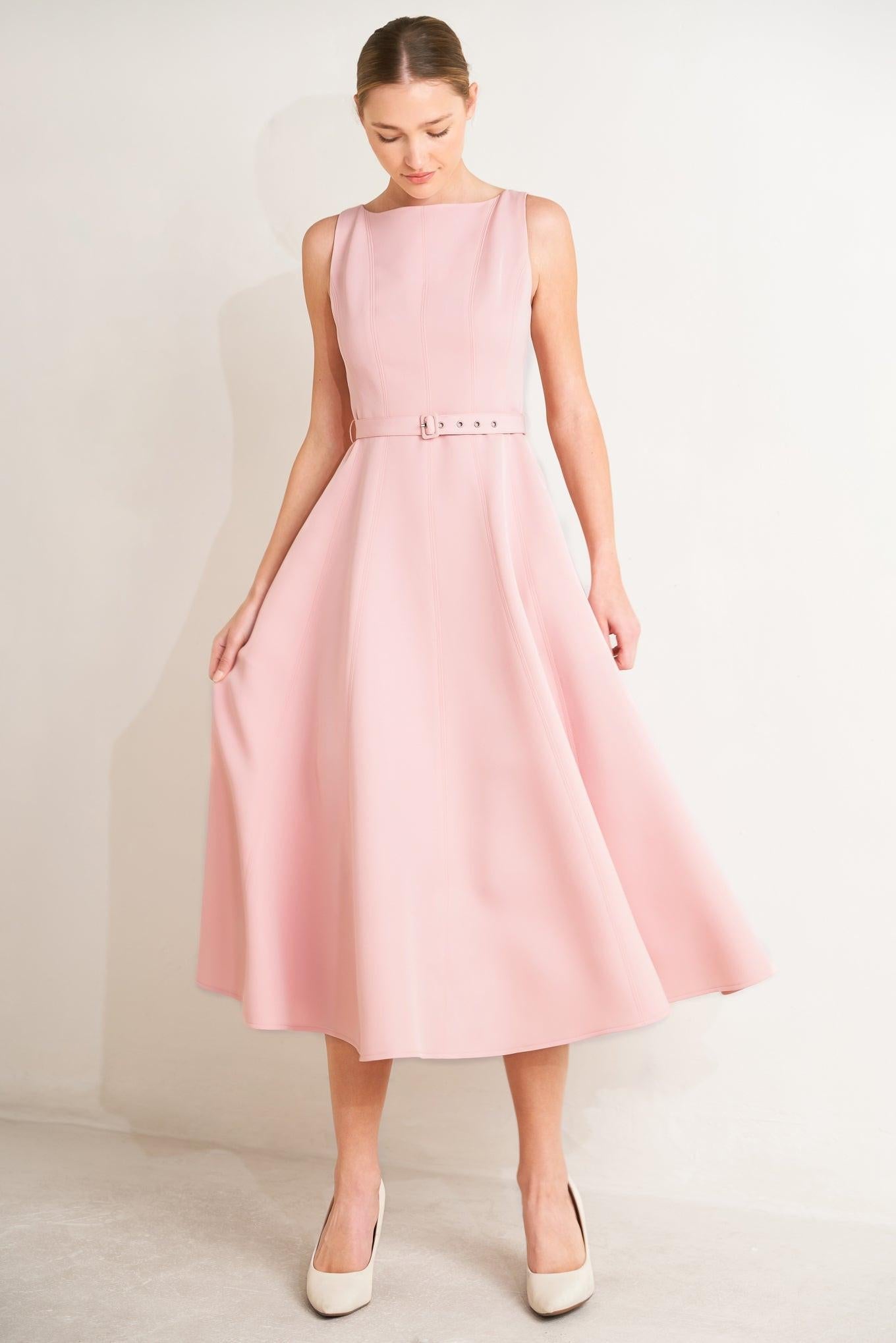 LIVING THE DREAM WOVEN MIDI DRESS
