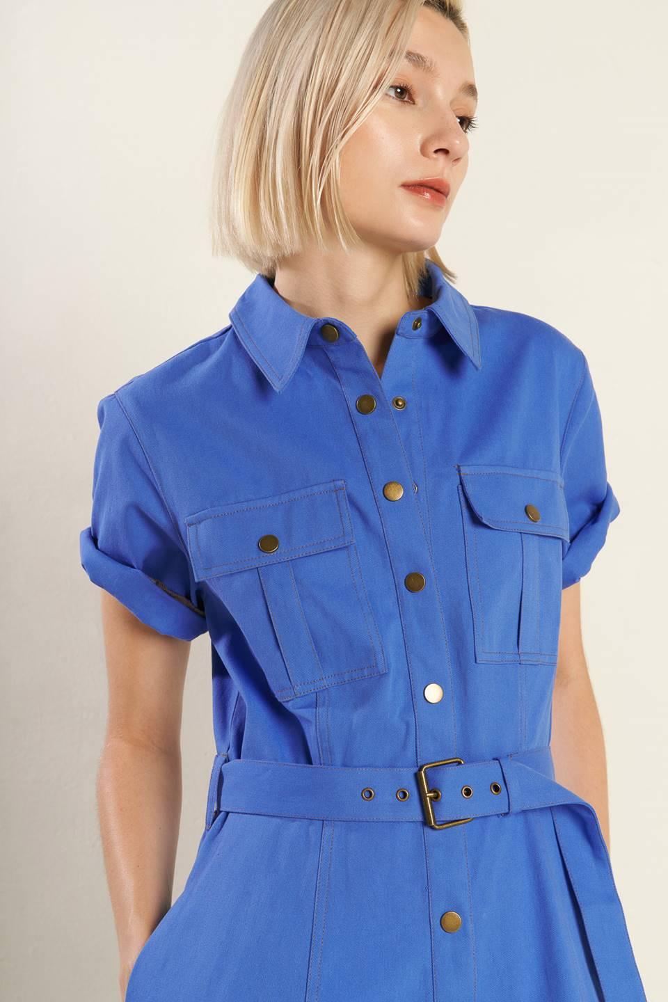 SOUL ON FIRE WOVEN MIDI DRESS