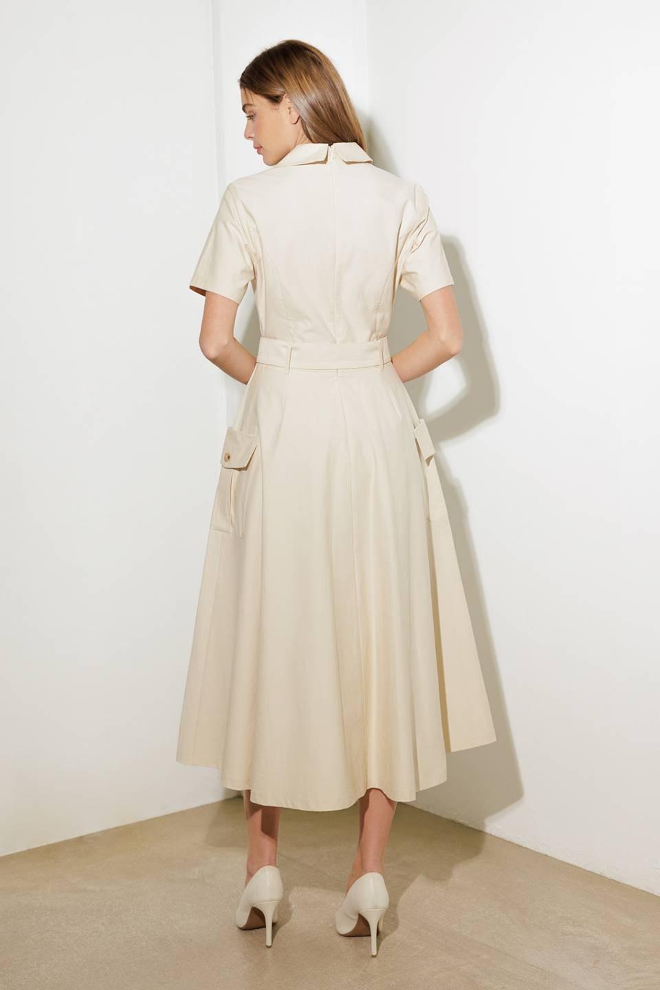 LOST IN THE STARS WOVEN MIDI DRESS