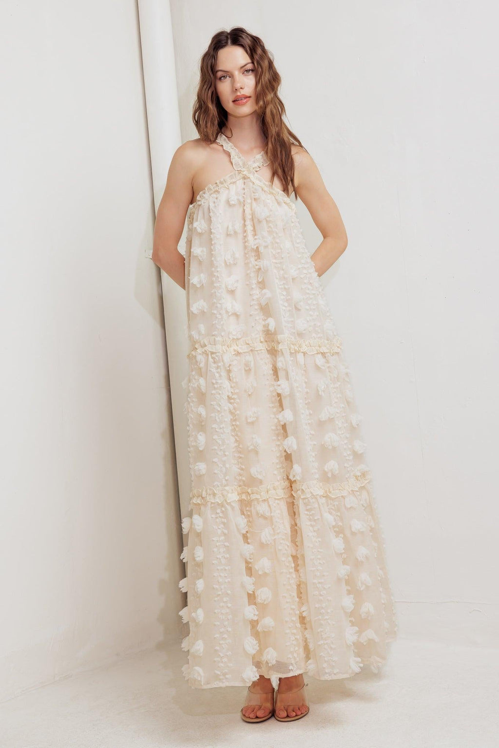 CLOUD NINE GOWN WOVEN ANKLE DRESS