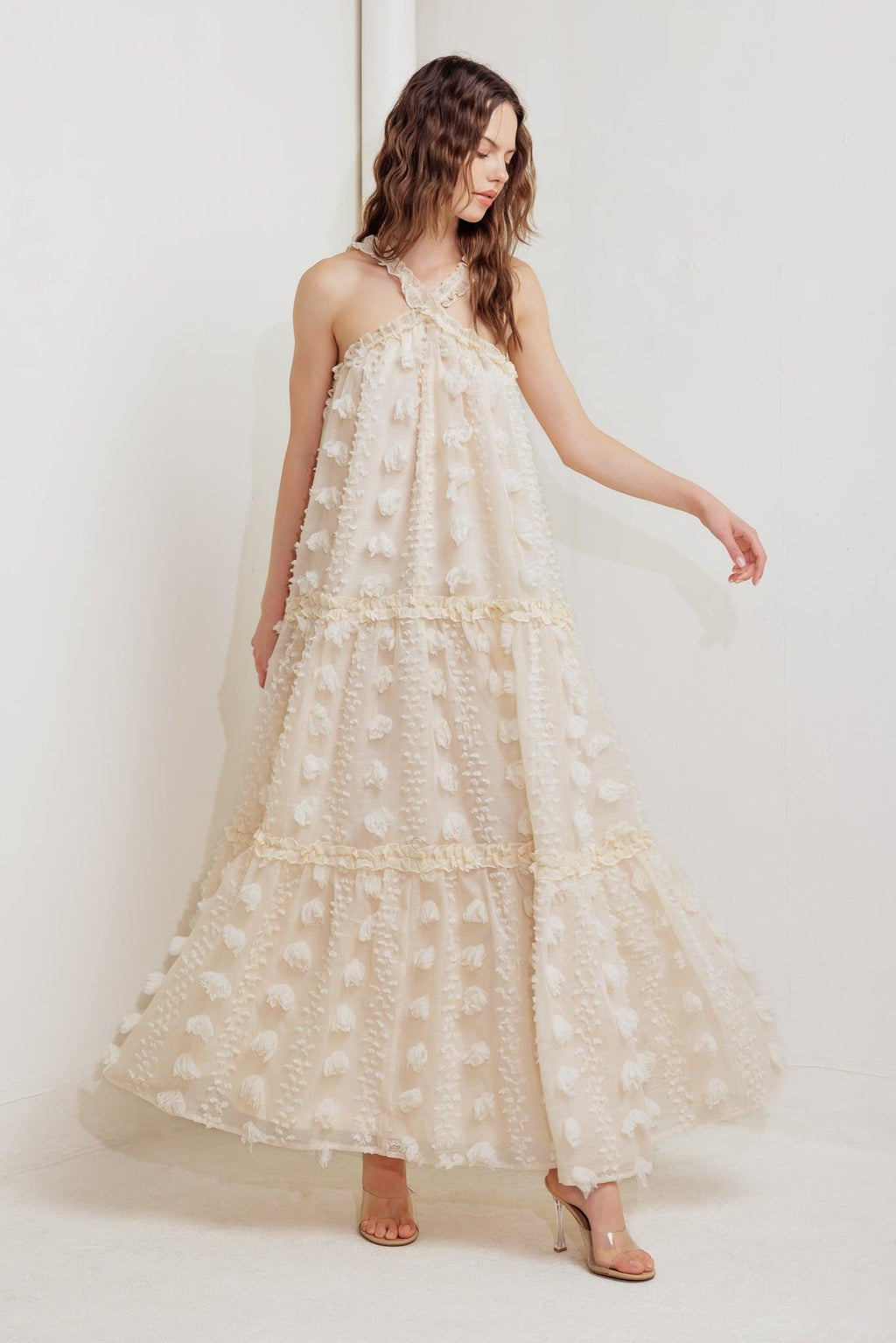 CLOUD NINE GOWN WOVEN ANKLE DRESS