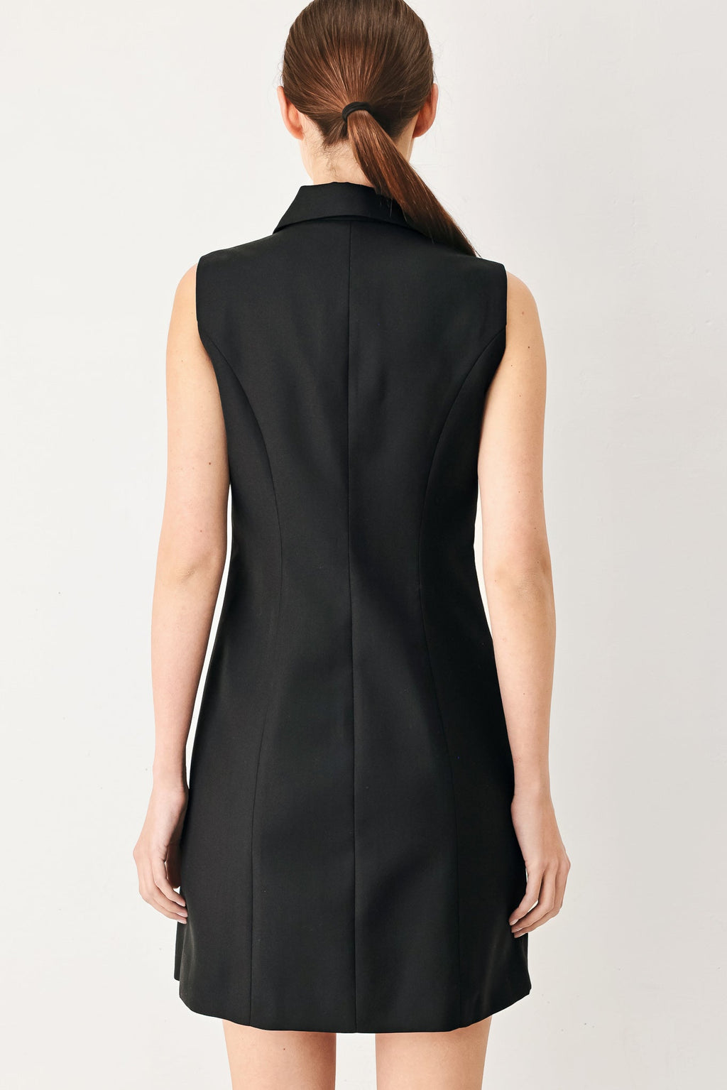 MODERN OFFICE WOVEN MINI DRESS