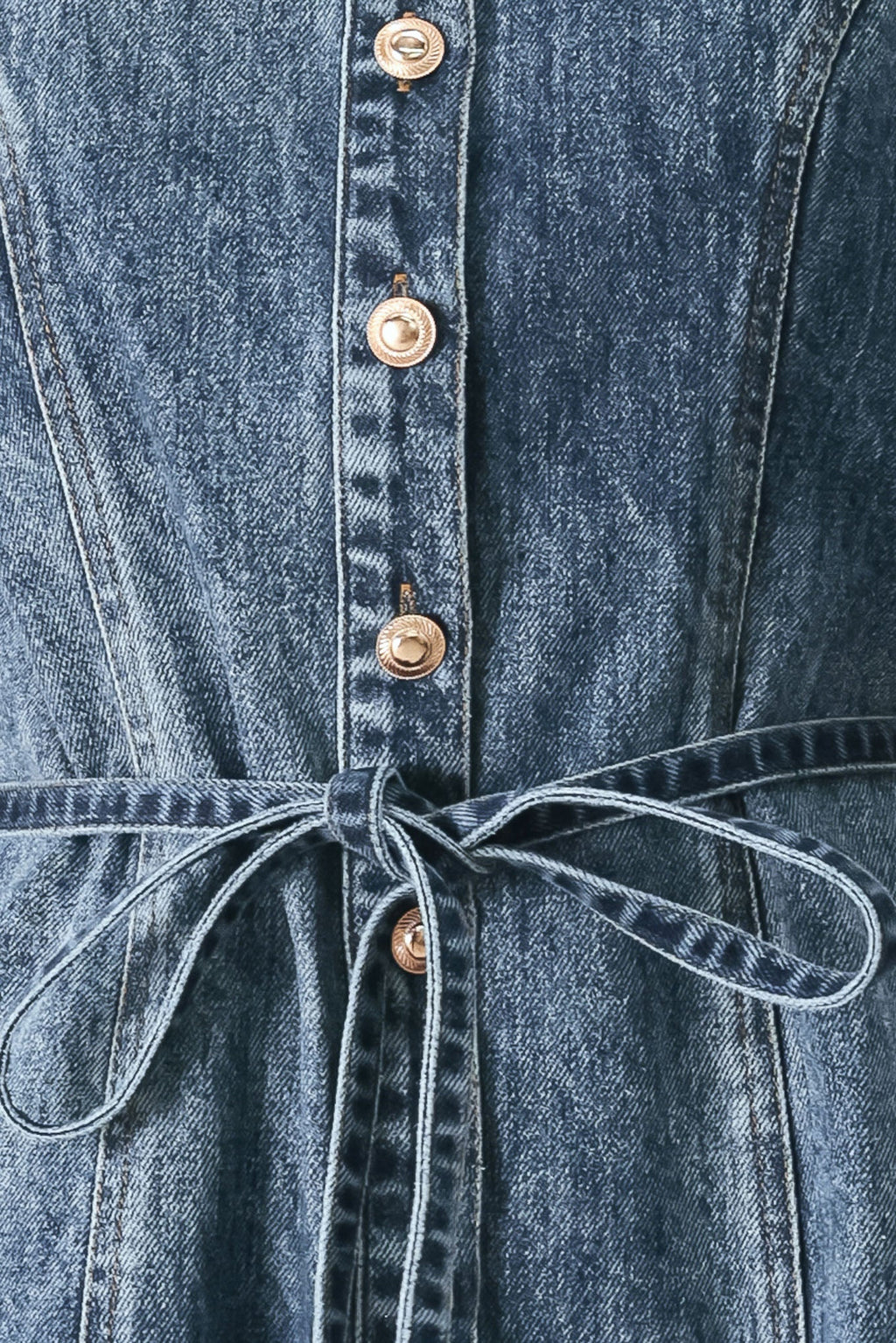 POWER IN DENIM MINI DRESS