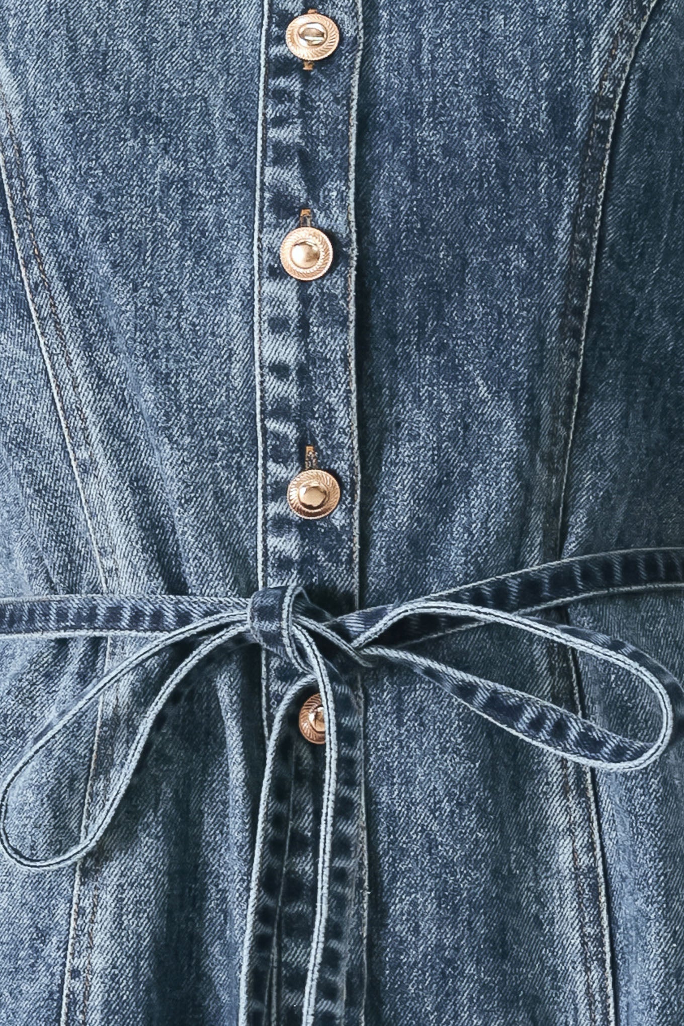 POWER IN DENIM MINI DRESS