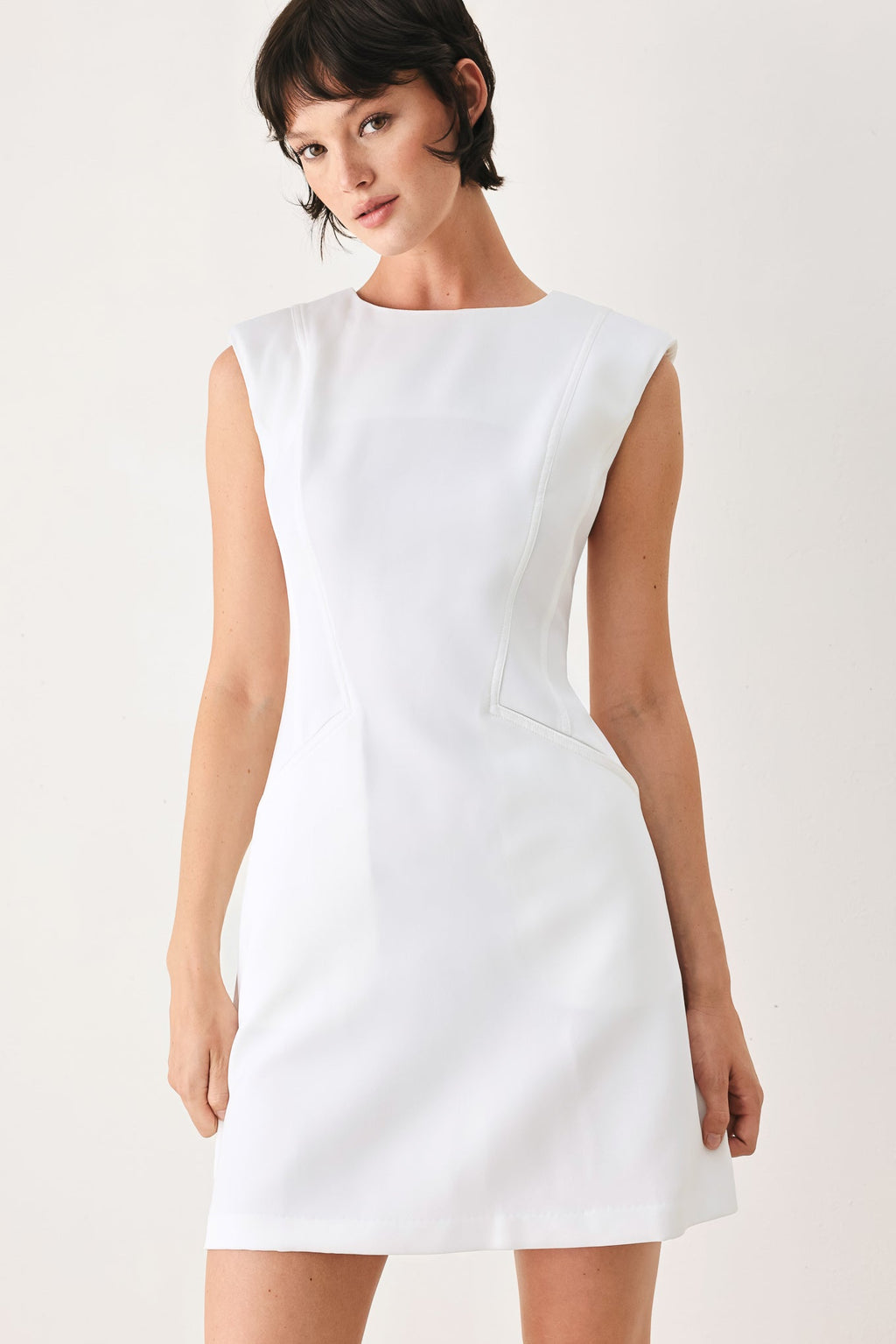 THE MODERN ICON WOVEN SHIFT DRESS