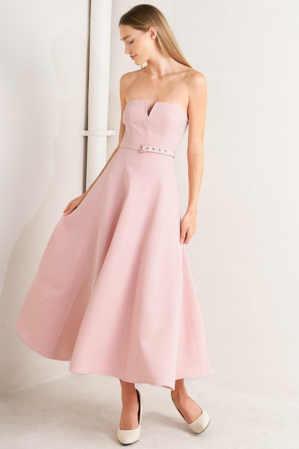 WEEKEND GLAM WOVEN MIDI DRESS