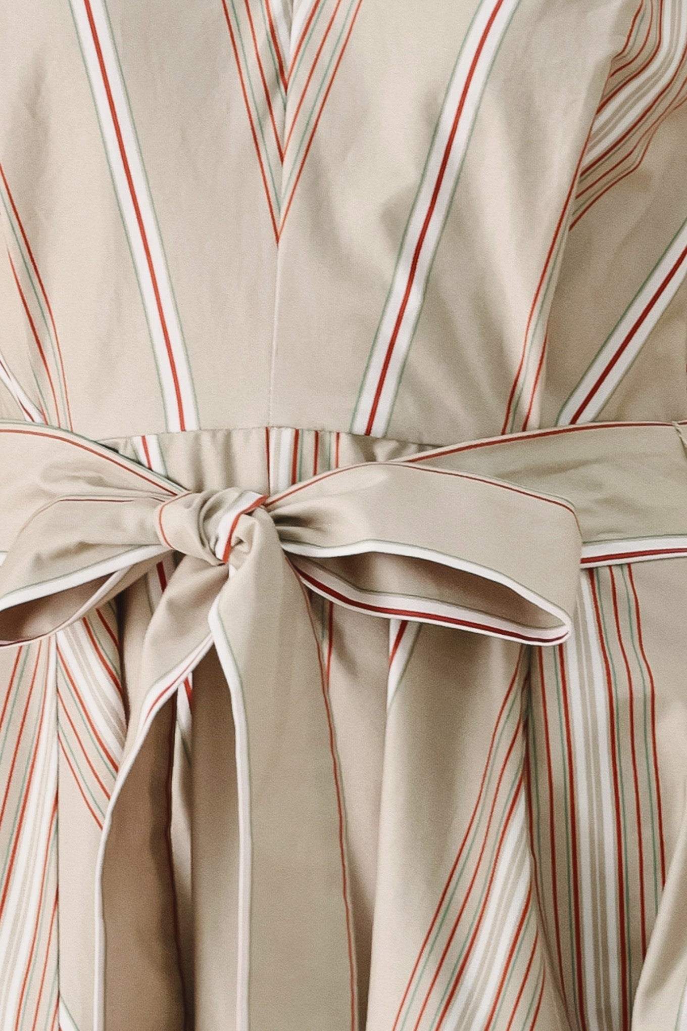 SWEET STRIPE WOVEN MIDI DRESS