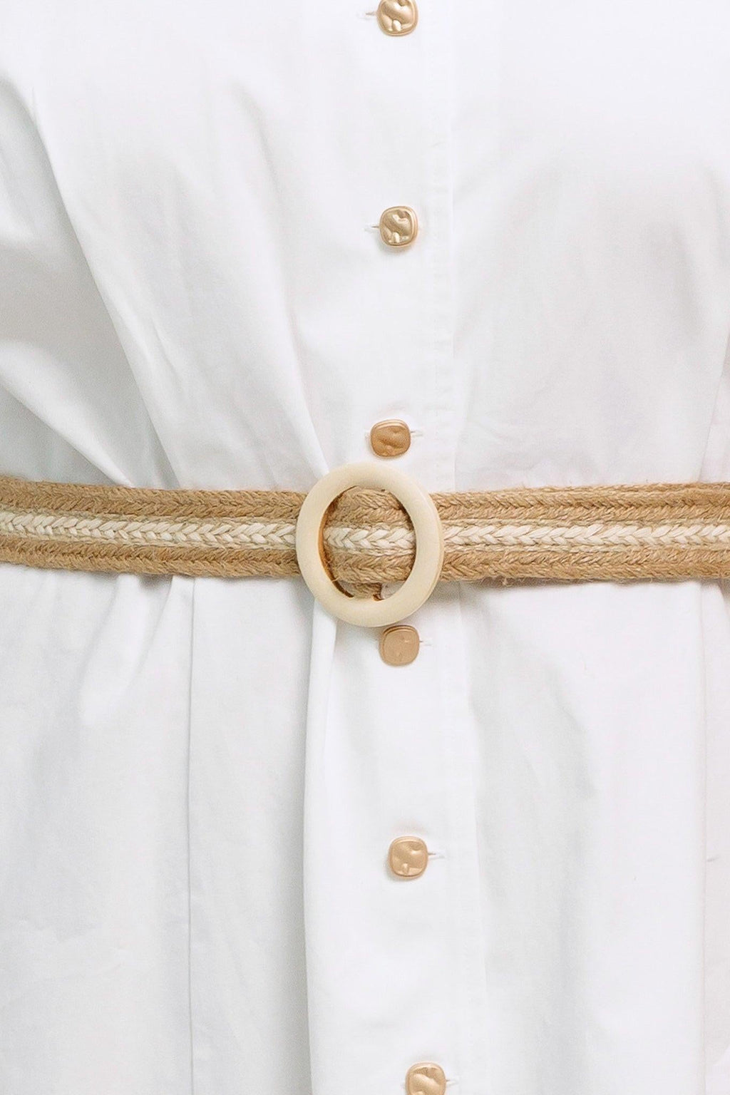RELAXED TAILOR WOVEN MIDI DRESS