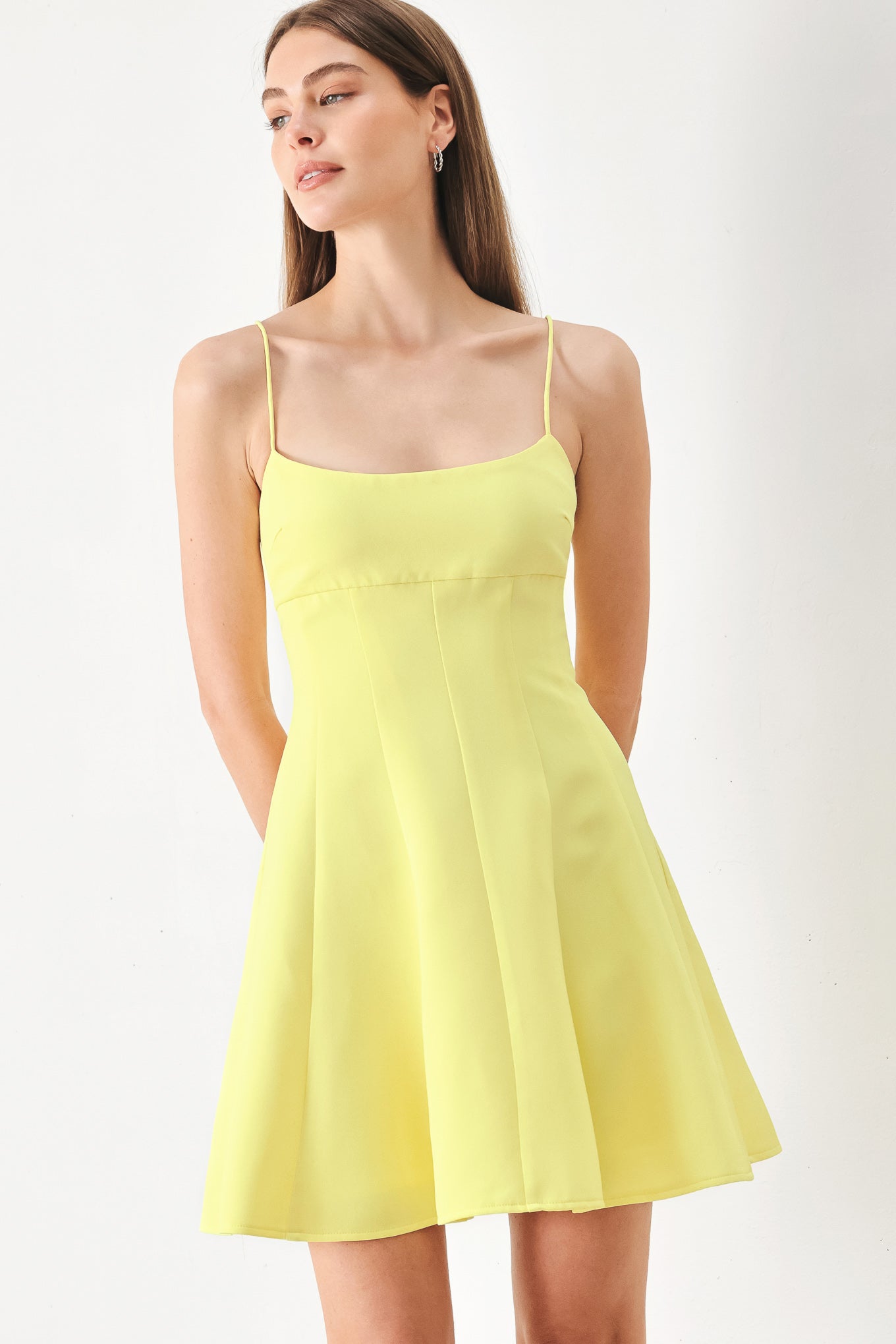 FRESH LINE WOVEN CAMI DRESS