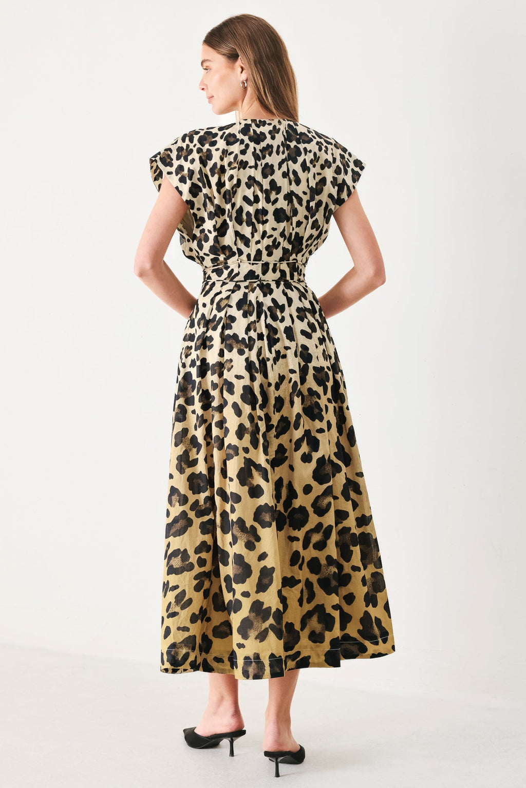 WILD MUSE WOVEN MIDI DRESS