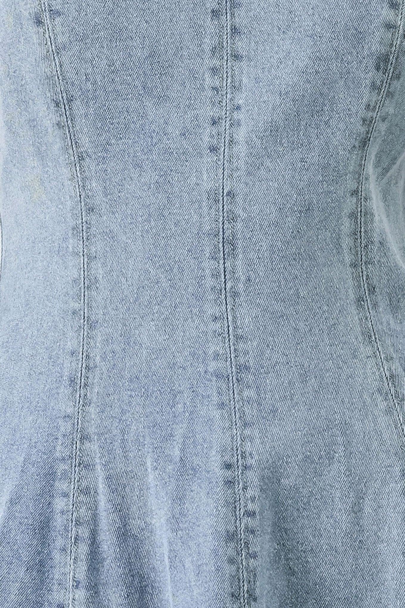 CLOUD NINETTE DENIM MIDI DRESS