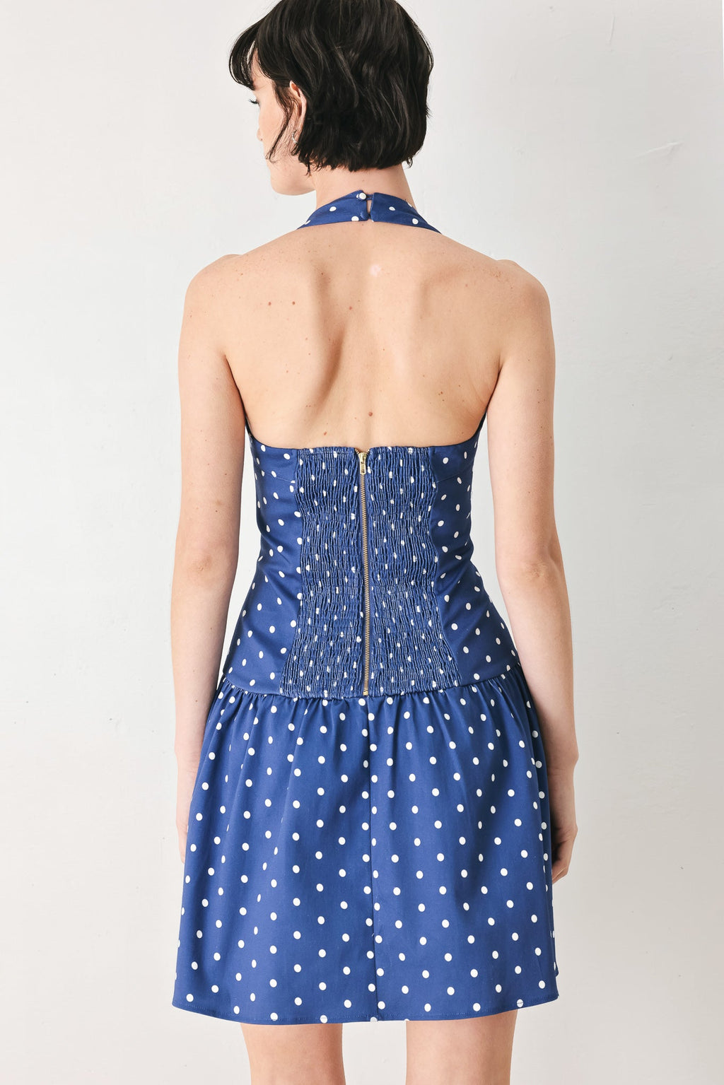 DOTS & DREAMS WOVEN MINI DRESS