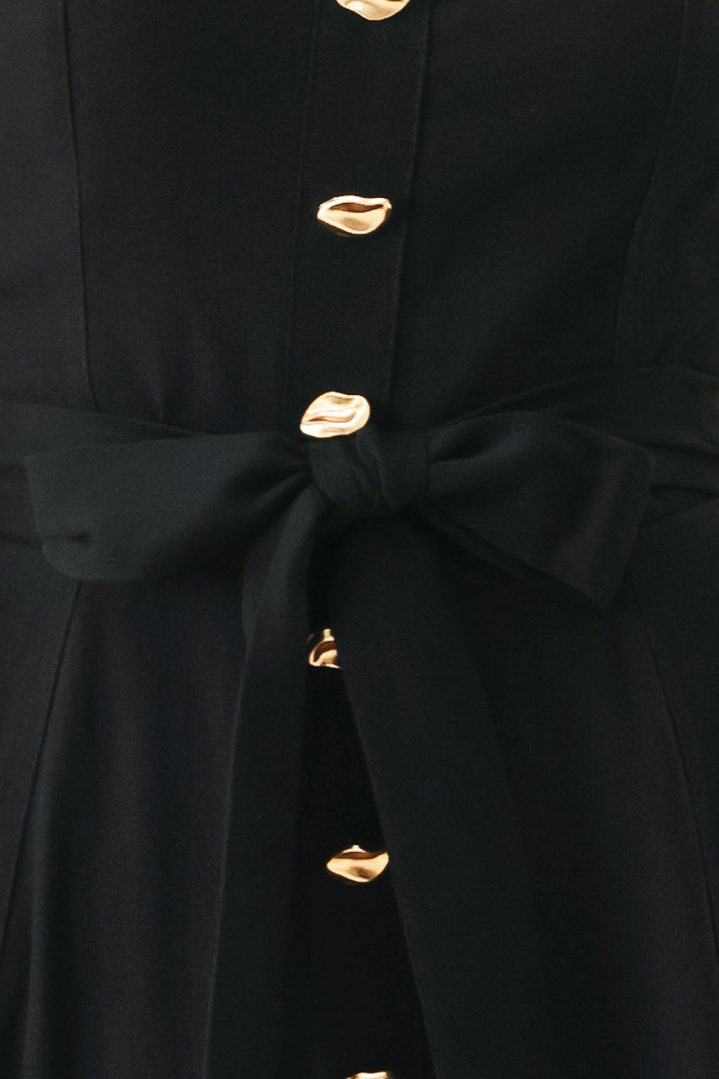 LOVELY NOIR WOVEN MIDI DRESS