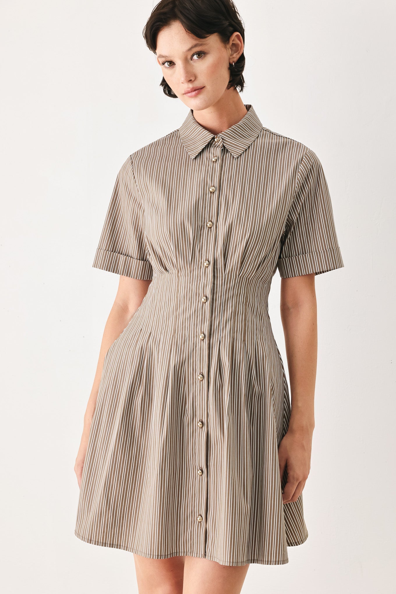 PARK AVENUE WOVEN MINI DRESS