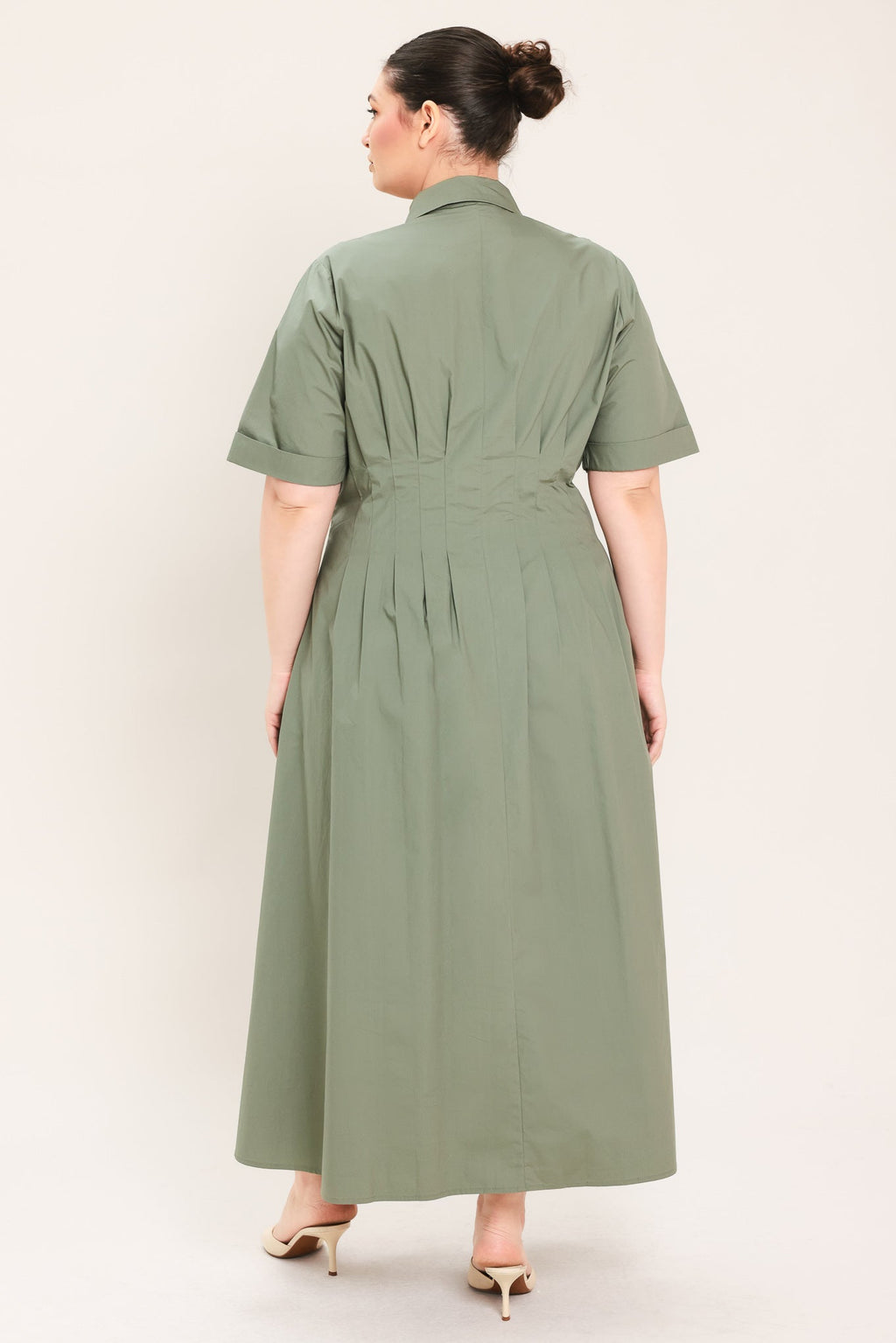 COUNTRYSIDE CHARM WOVEN MIDI DRESS