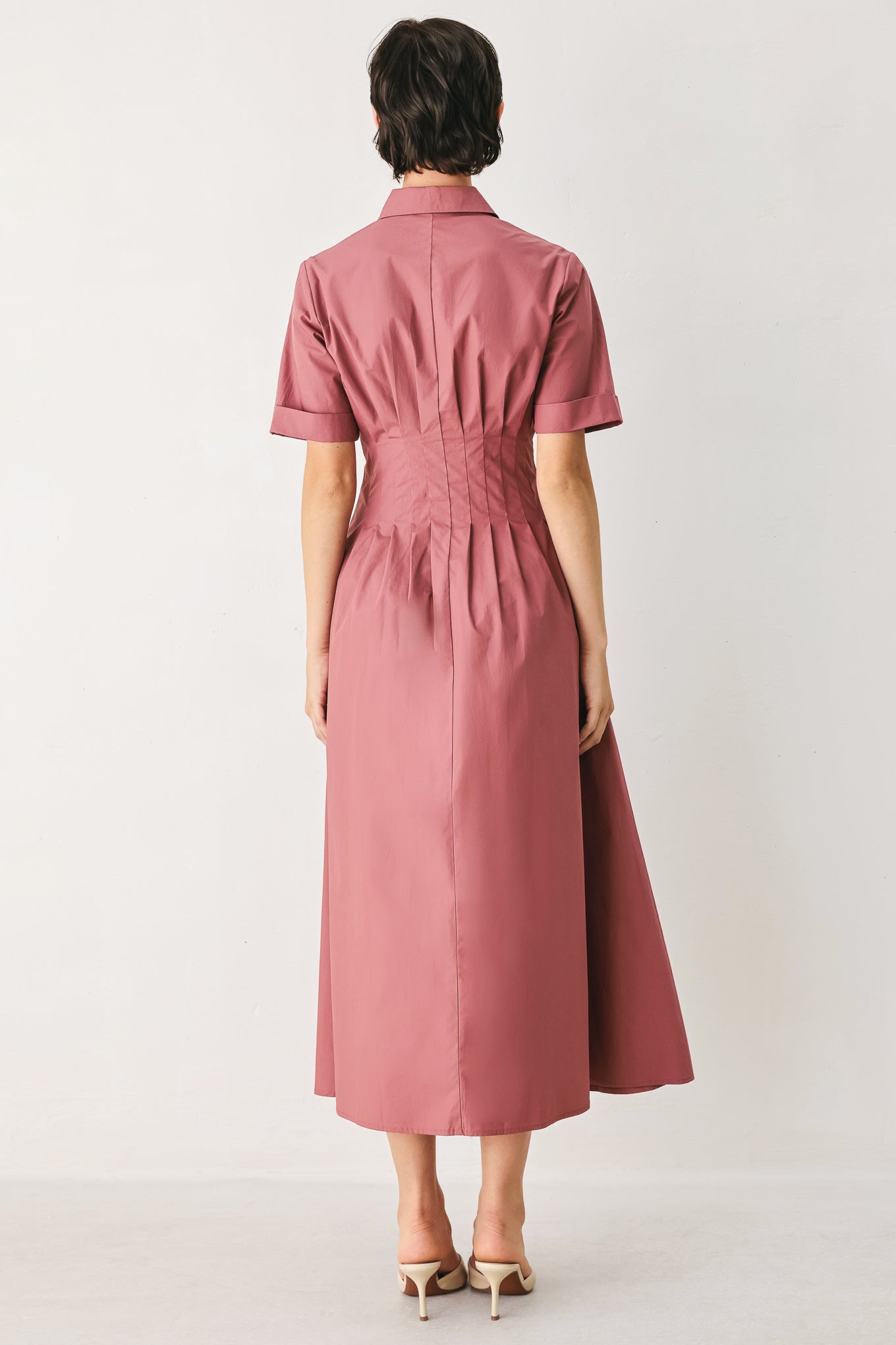 COUNTRYSIDE CHARM WOVEN MIDI DRESS