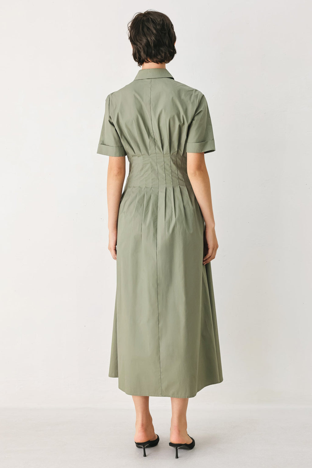 COUNTRYSIDE CHARM WOVEN MIDI DRESS