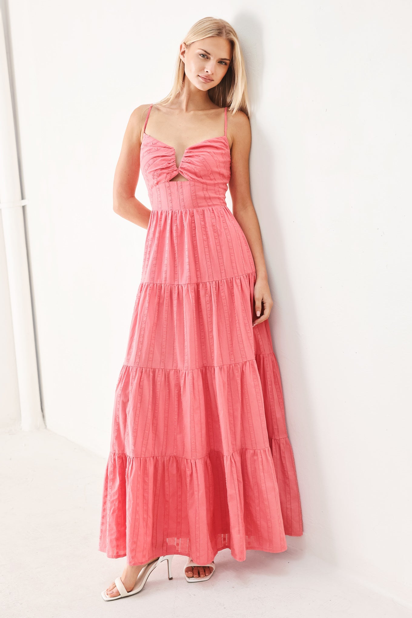 SWEET ESCAPE WOVEN MAXI DRESS