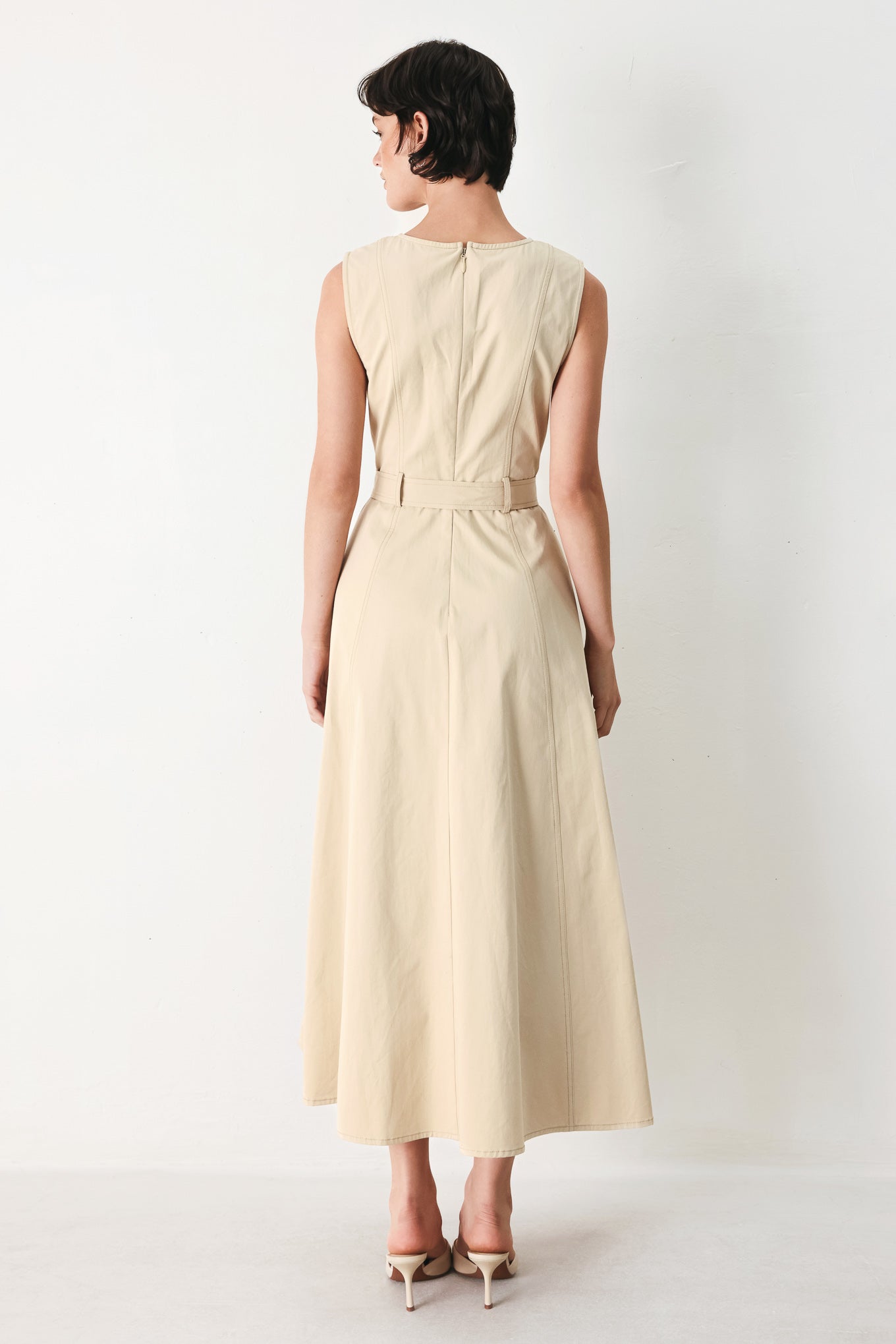 DUNE DAYDREAM WOVEN MIDI DRESS