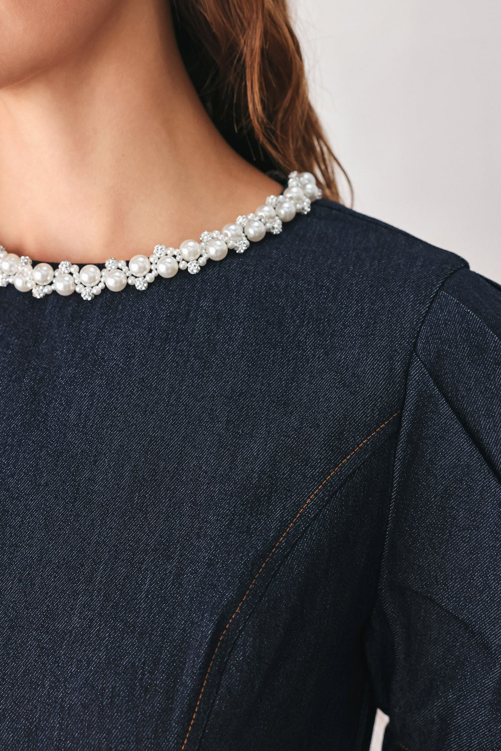 SWEET INDIGO DENIM MINI DRESS