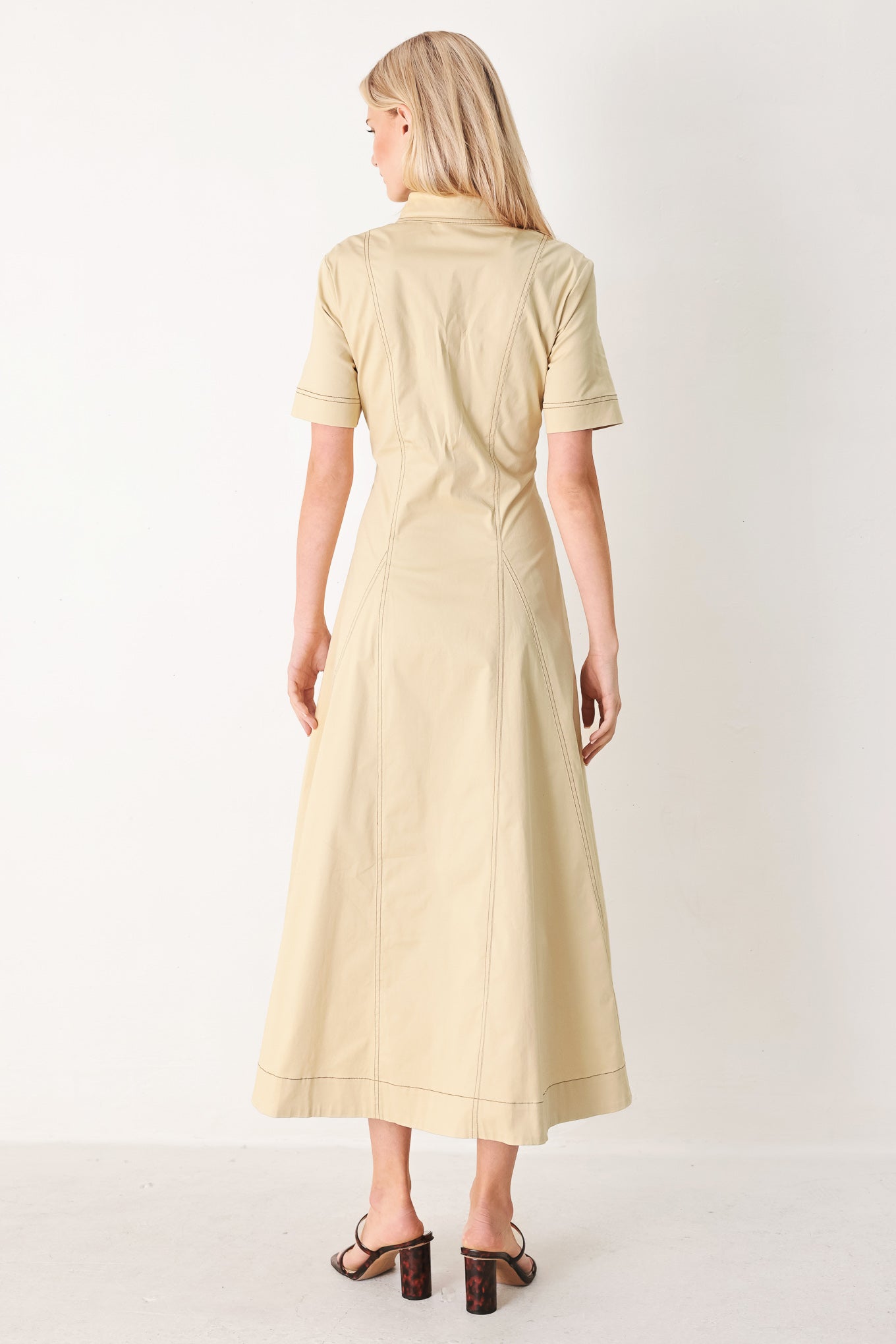 TREND ICON WOVEN MIDI DRESS