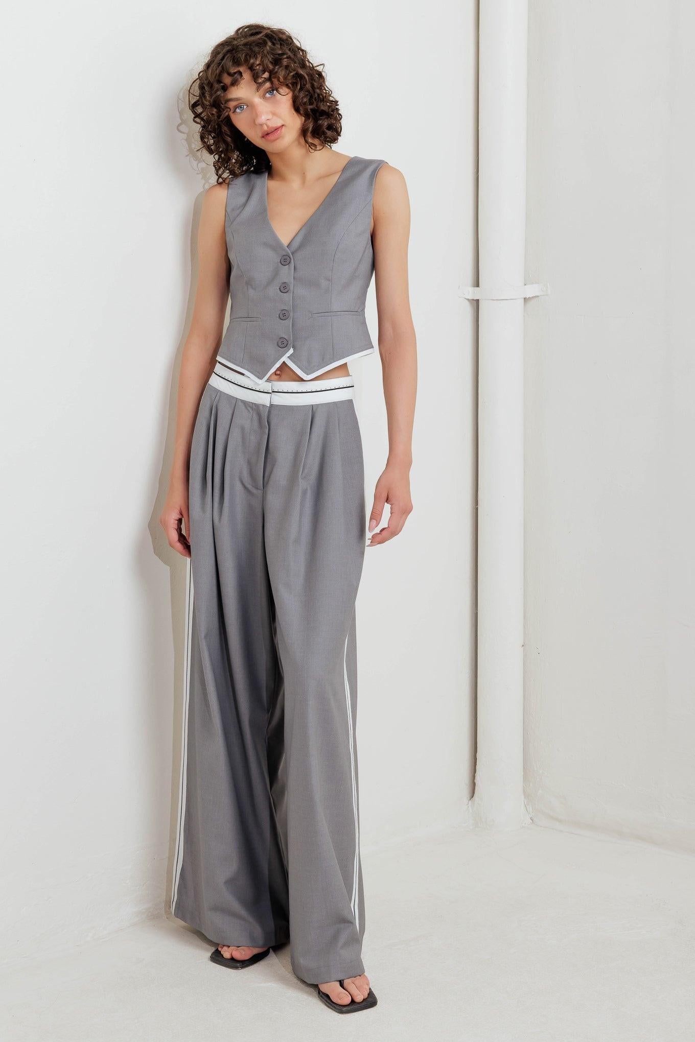 POWER LINES WOVEN VEST