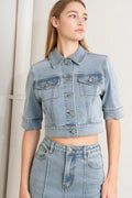 MODERN NEUTRAL DENIM JACKET