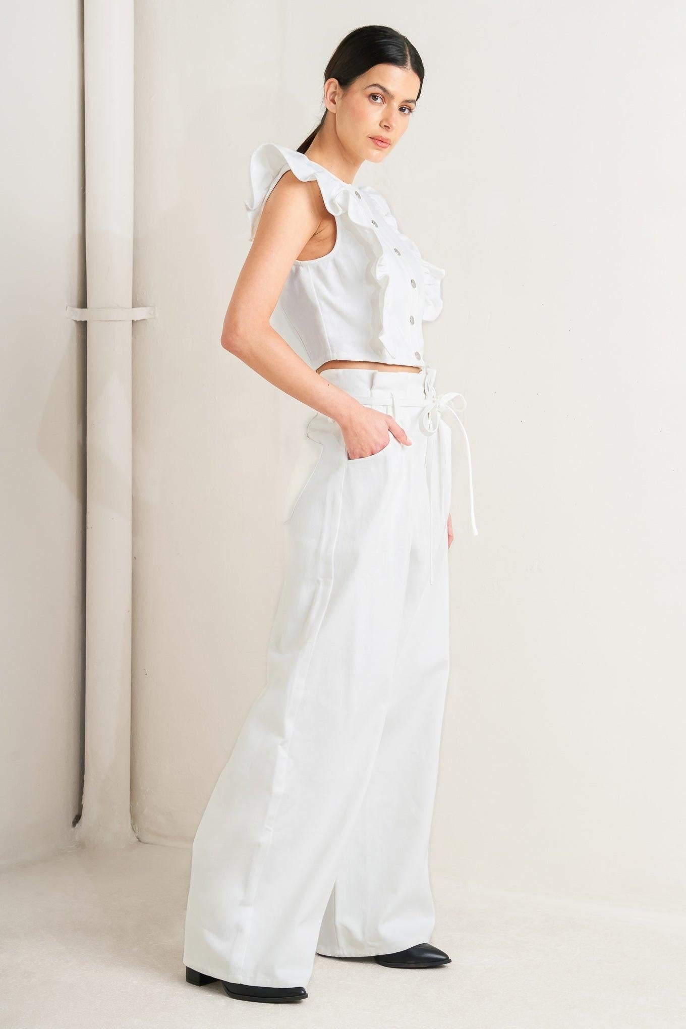 SUGAR AIR TWILL TOP