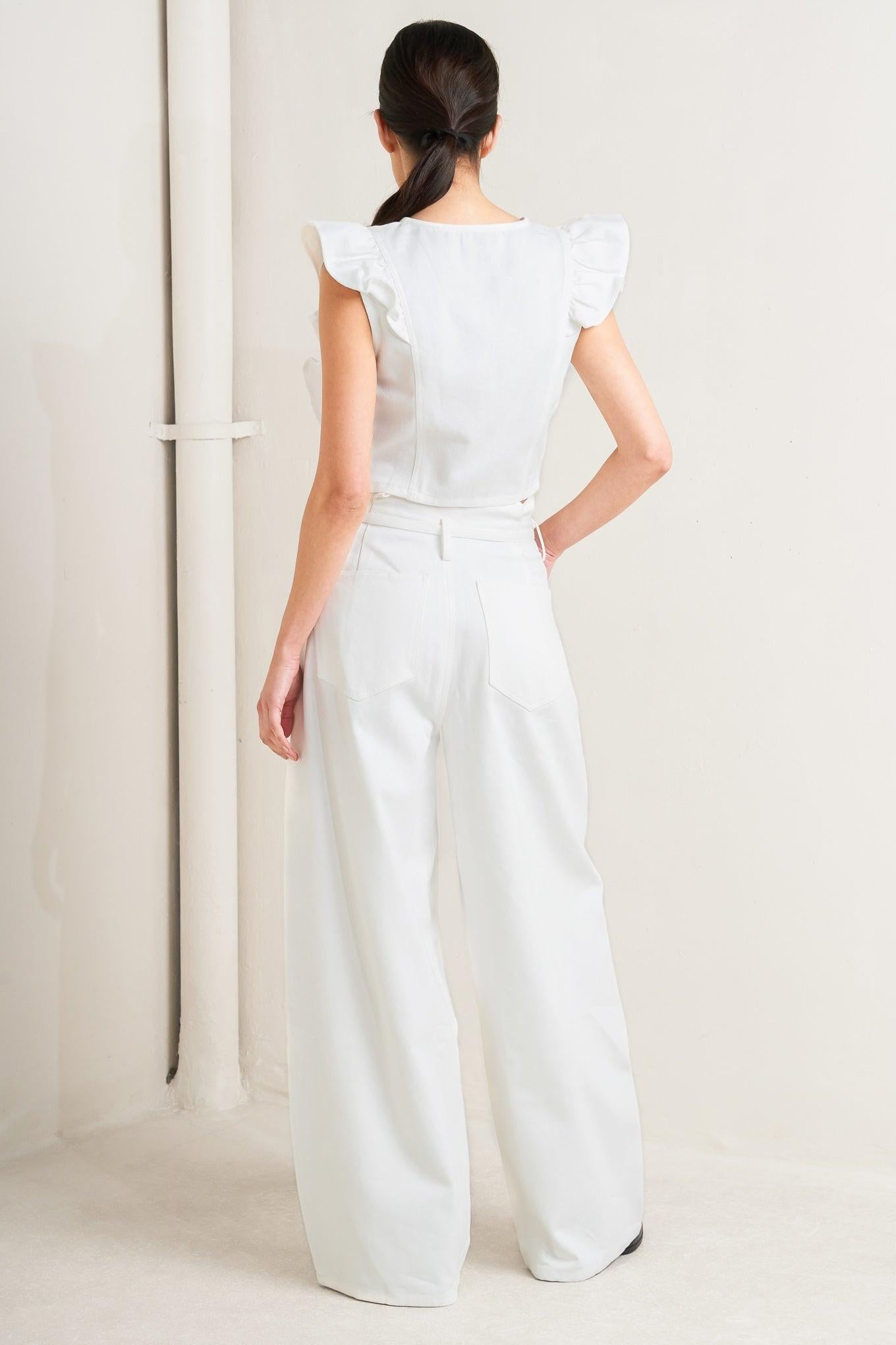 SUGAR AIR TWILL TOP