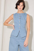 PINSTRIPE PRESTIGE WOVEN VEST