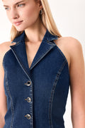 RUN THE CITY DENIM VEST