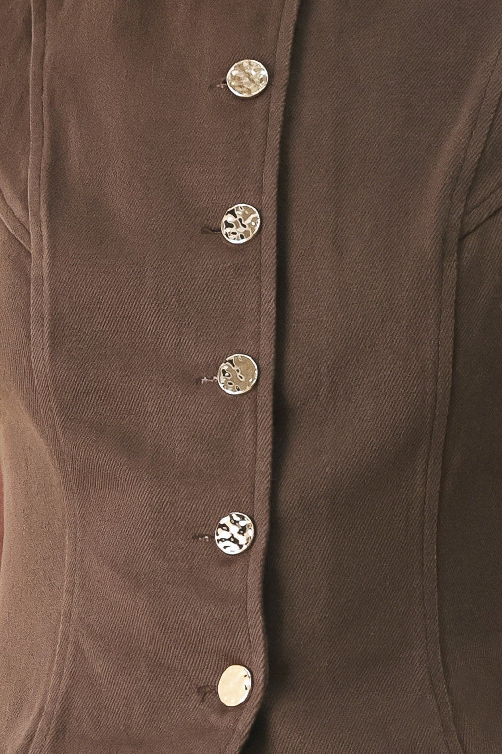 BROWN SUGAR STATEMENT WOVEN VEST