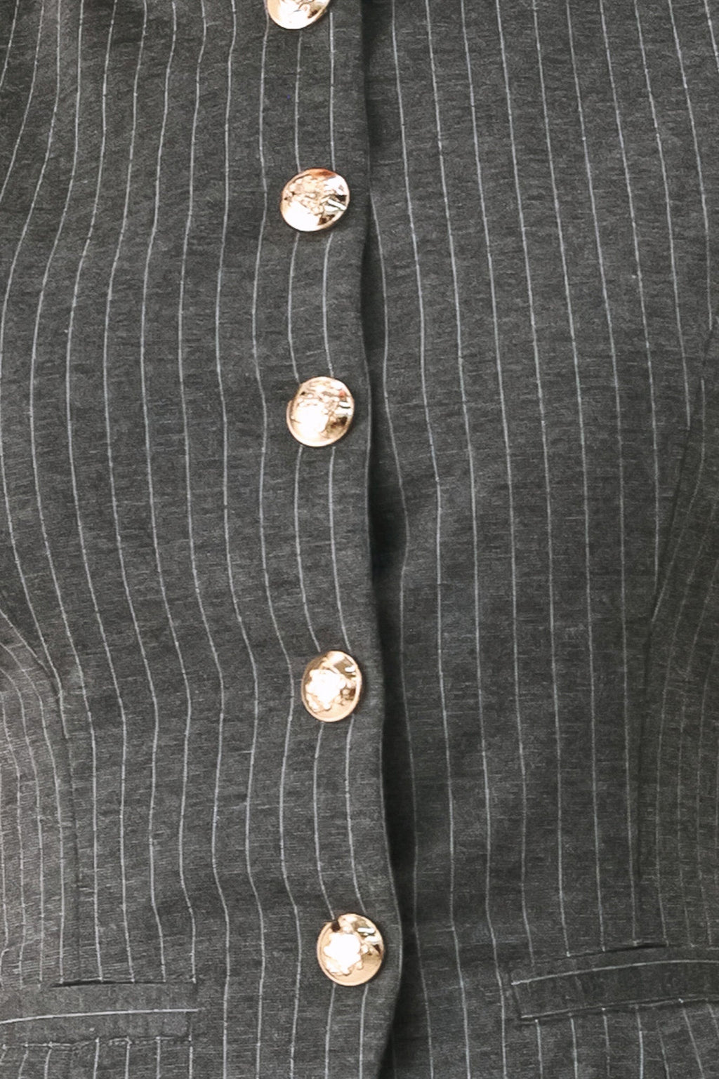 MODERN PINSTRIPE WOVEN VEST