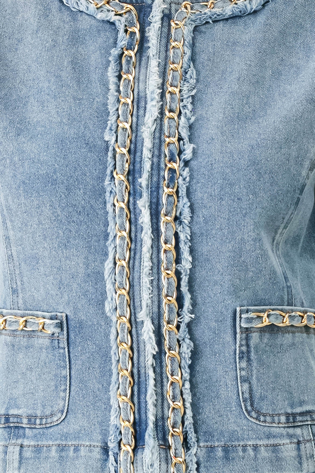 SKYWARD LINKED DENIM CROP JACKET