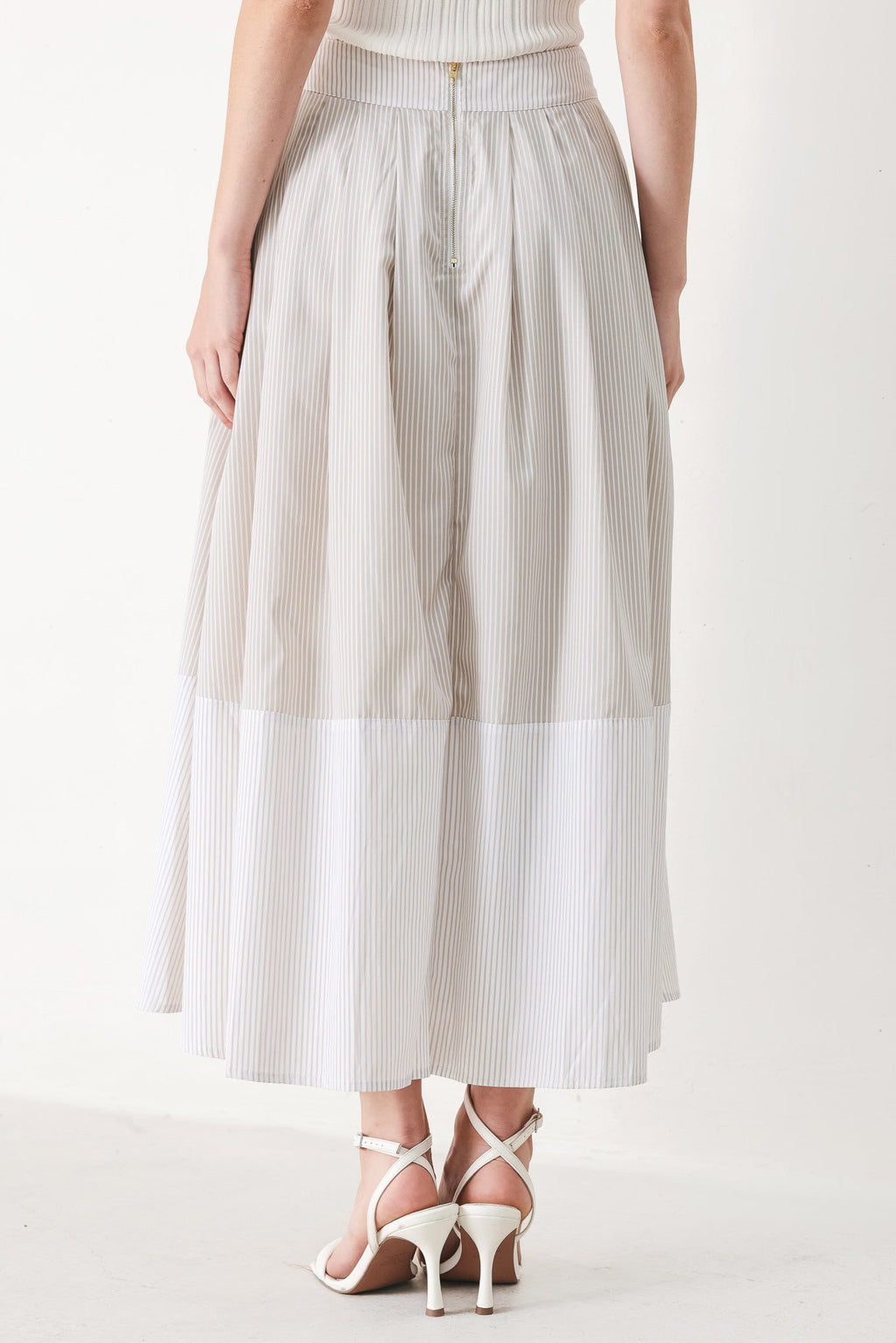 COASTAL LIGHT WOVEN MIDI SKIRT