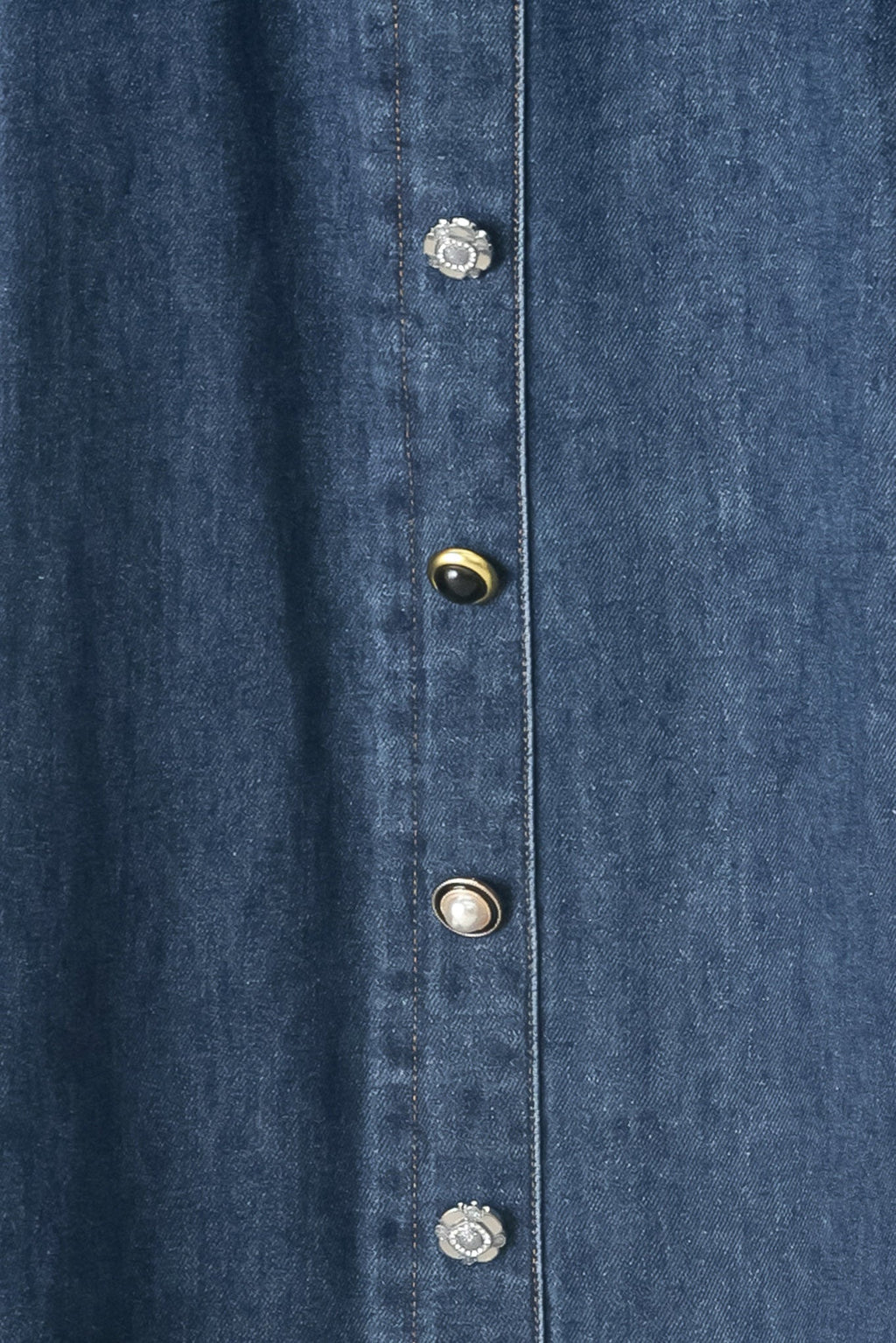 SWEET TALKER DENIM CIRCLE MIDI SKIRT