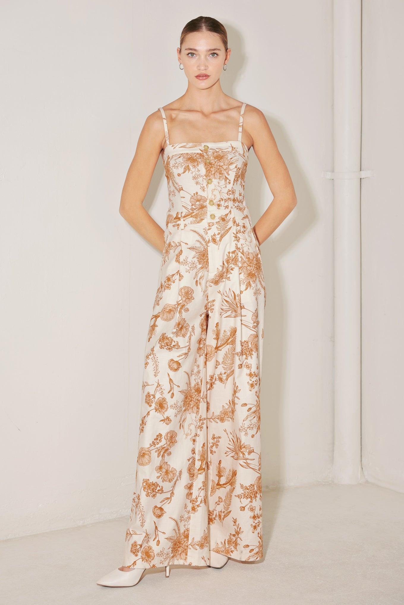 TUSCAN BOTANICA WOVEN JUMPSUIT