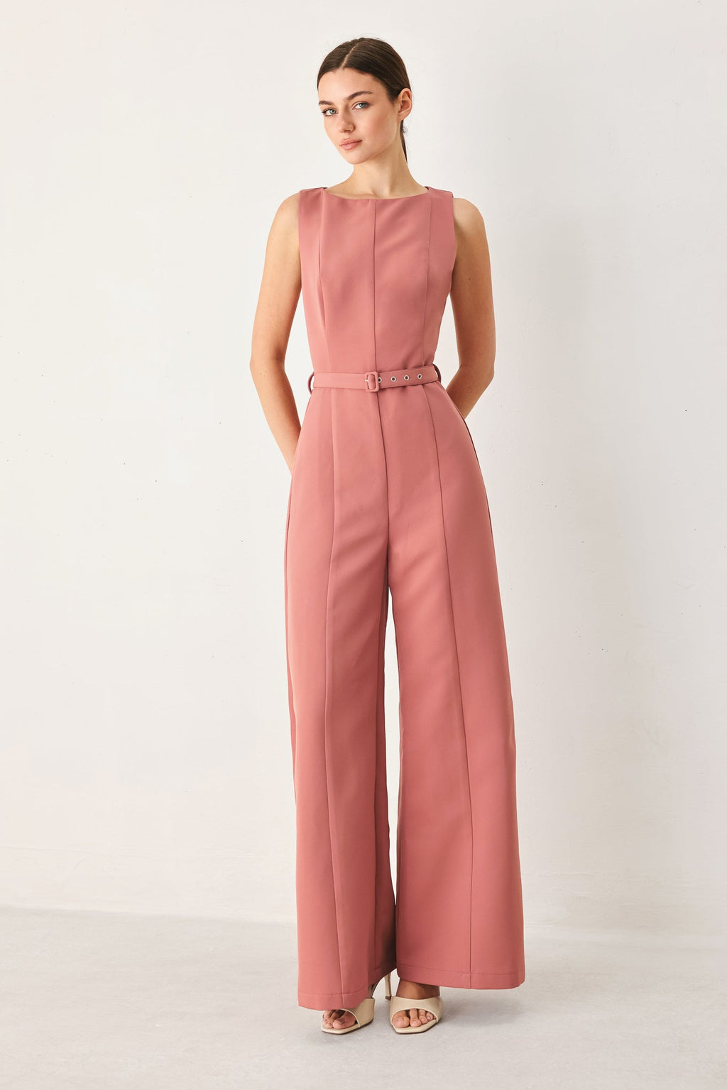 PRETTY MOMENT WOVEN JUMPSUIT