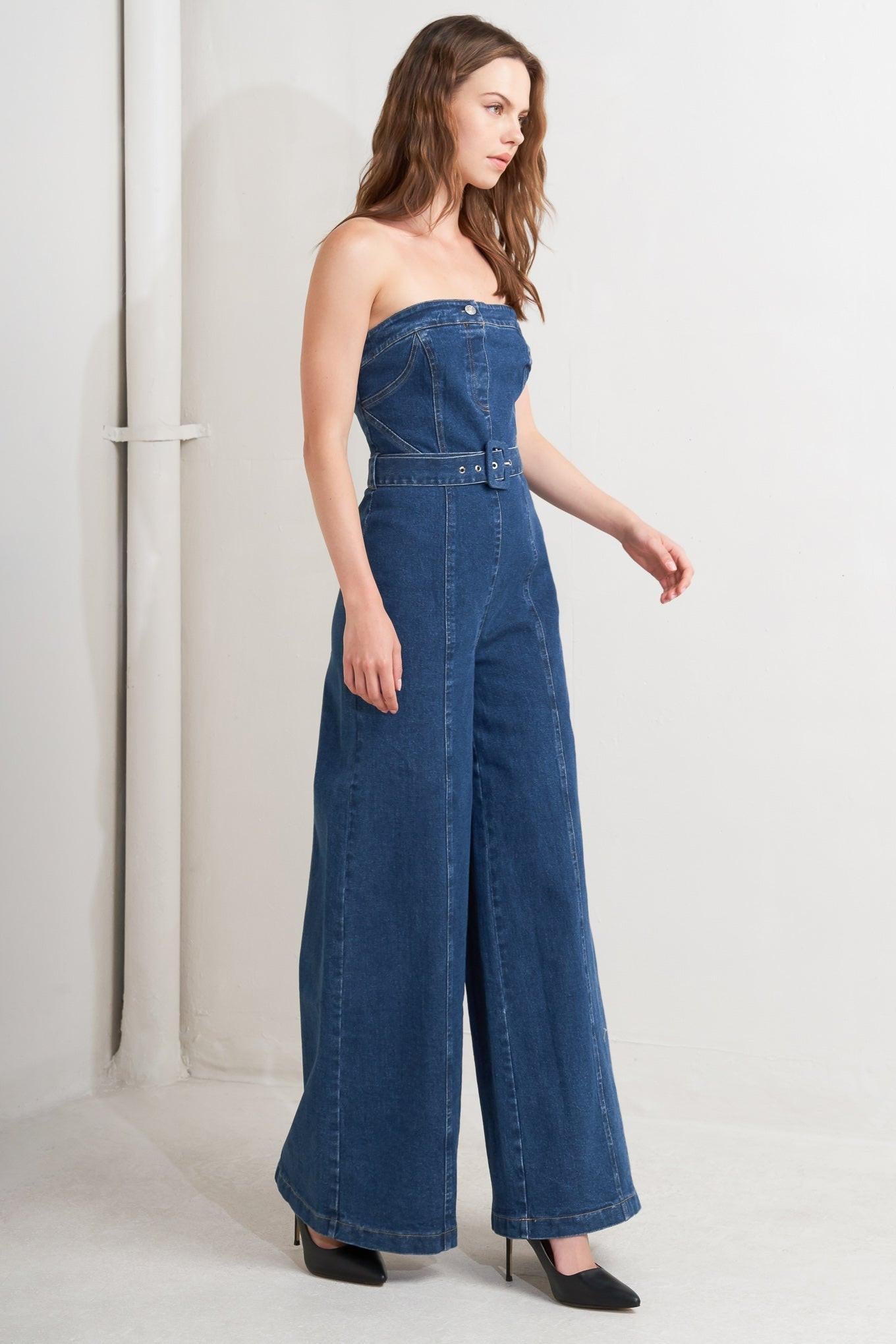 RETRO DIVE DENIM JUMPSUIT
