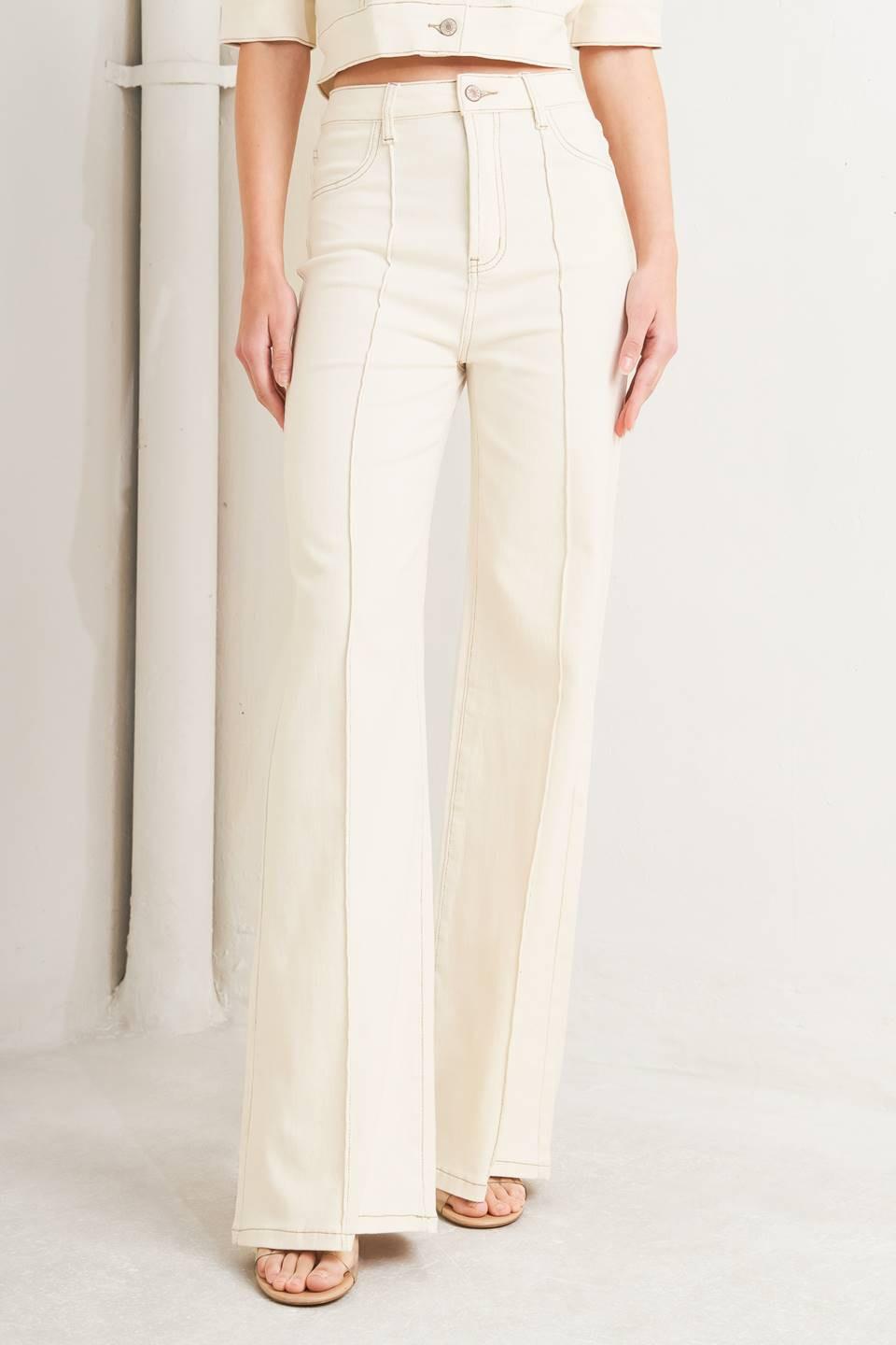 MODERN NEUTRAL TWILL PANTS