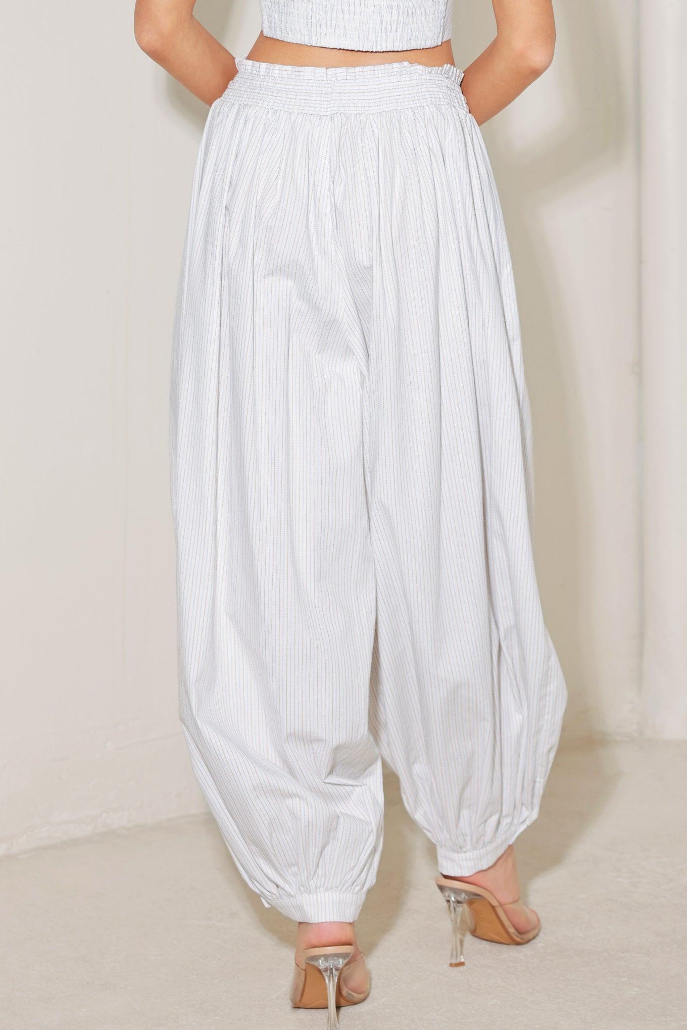 OCEAN BREEZE WOVEN BALLON PANTS