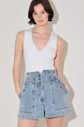 SUNLIT DENIM MOMENT SHORTS