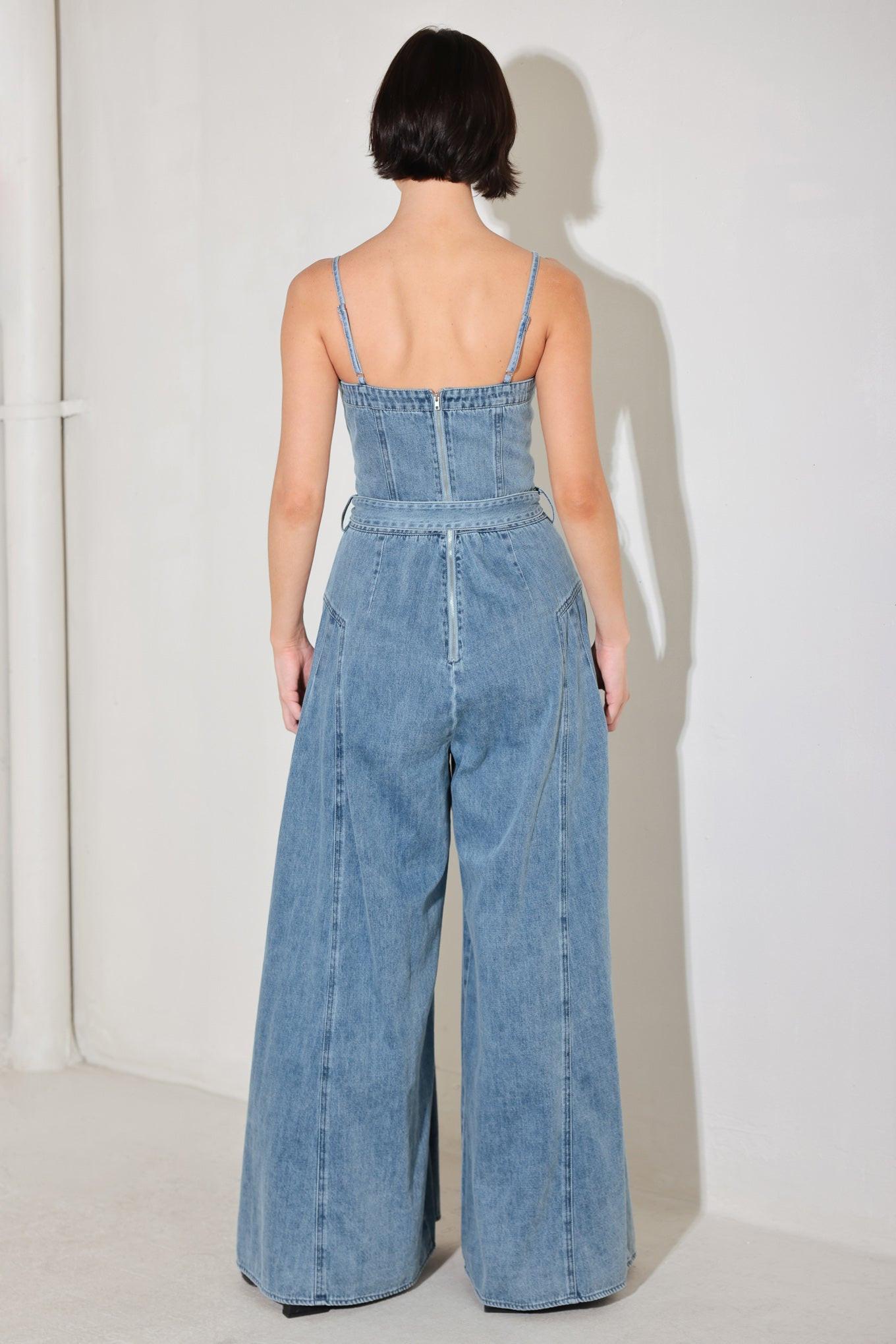 COASTAL CONFIDENCE DENIM JUMPSUIT