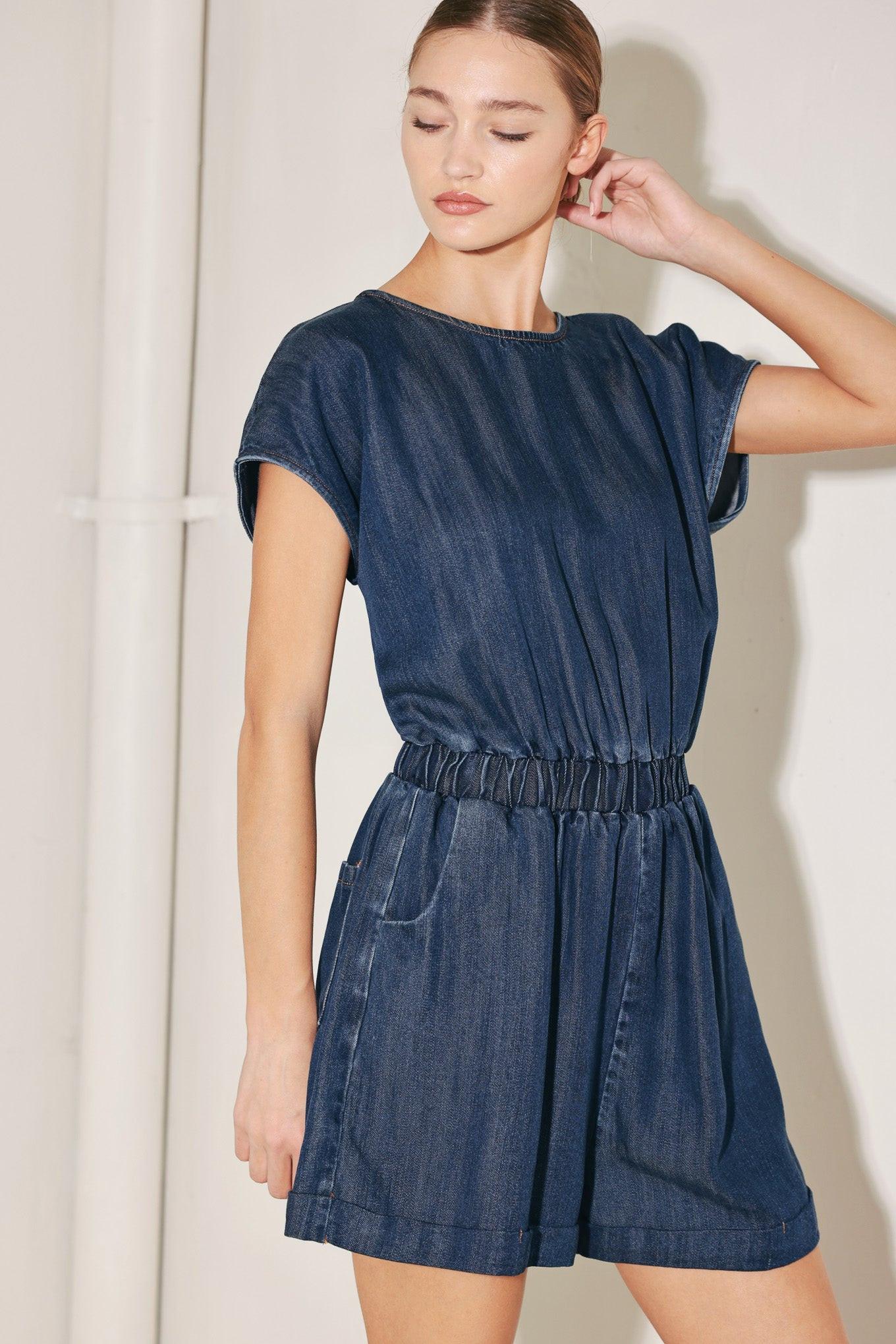 MODERN MARINA WOVEN ROMPER