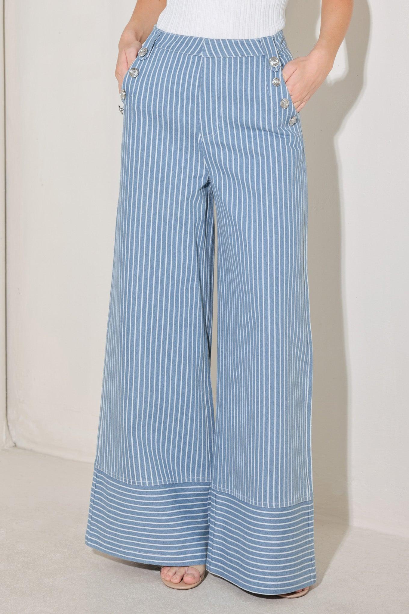 PINSTRIPE PRESTIGE WOVEN PANTS