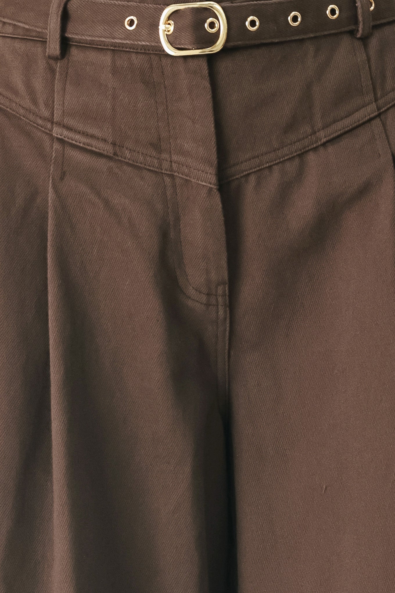 BROWN SUGAR STATEMENT WOVEN PANTS