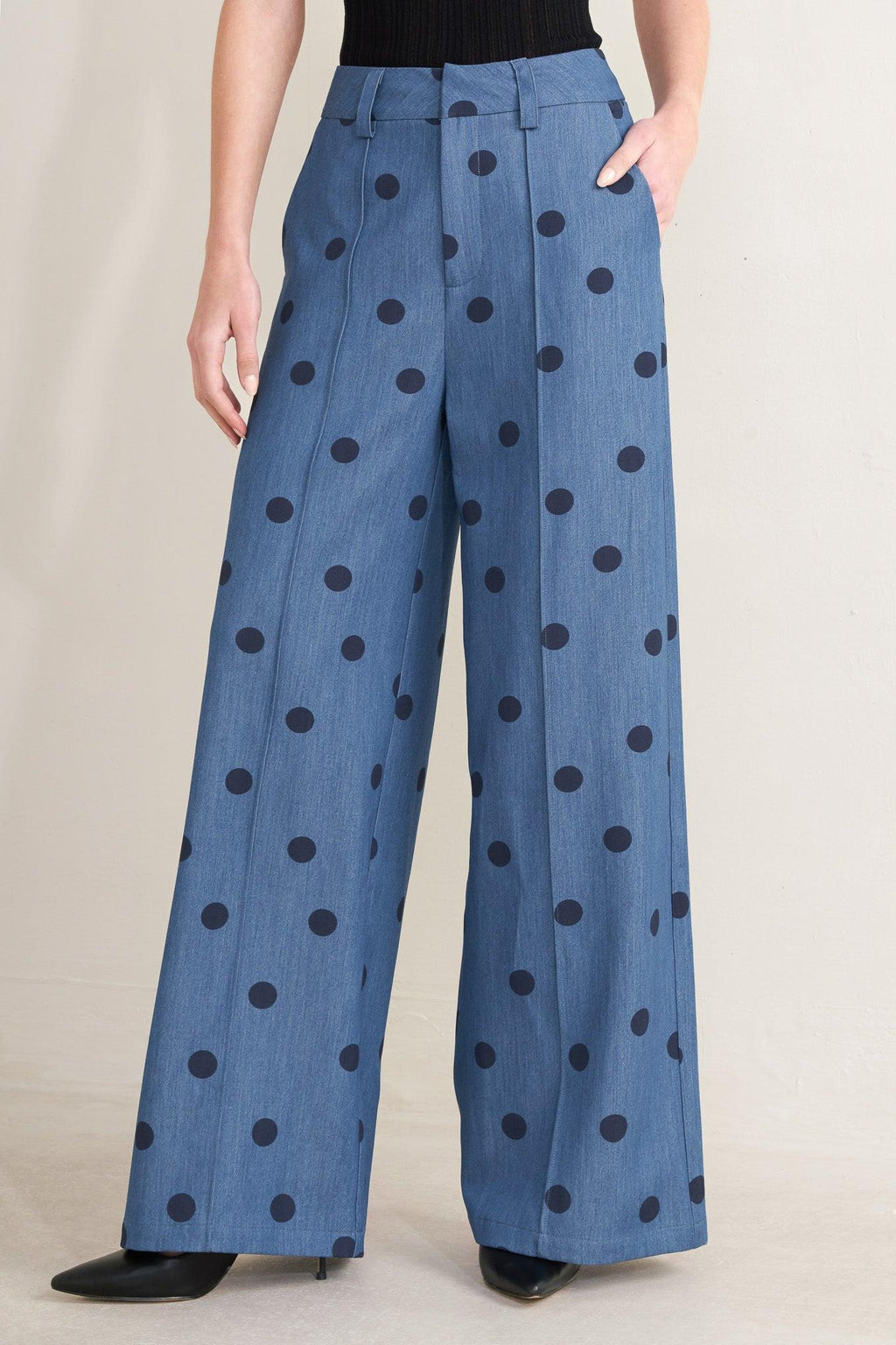 MIDNIGHT POLKA WOVEN PANTS