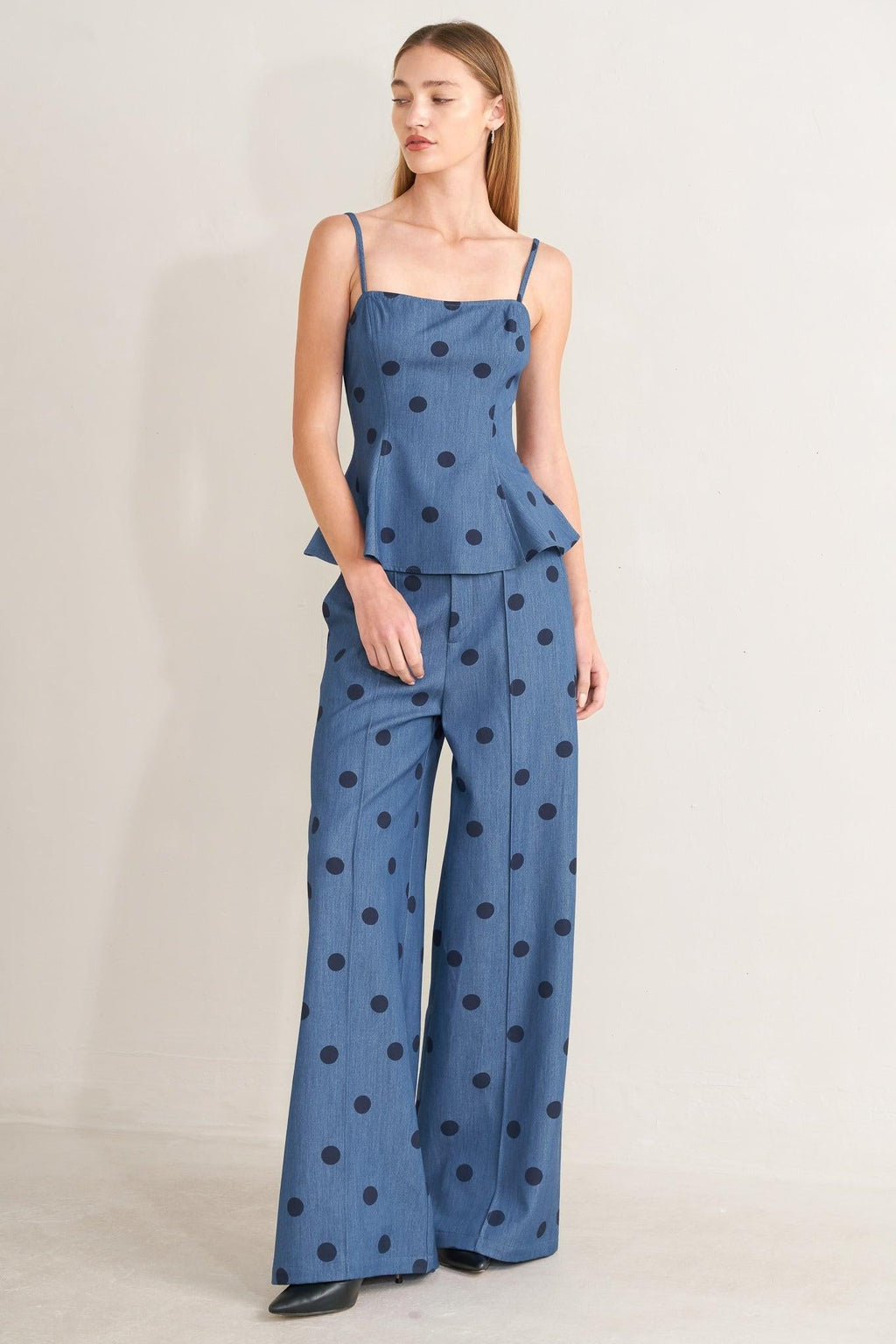 MIDNIGHT POLKA WOVEN PANTS